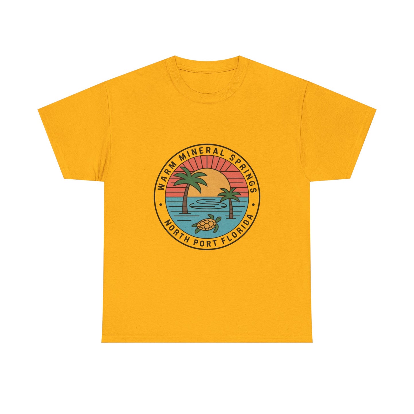 Warm Mineral Springs Florida Turtle Sunset T-Shirt