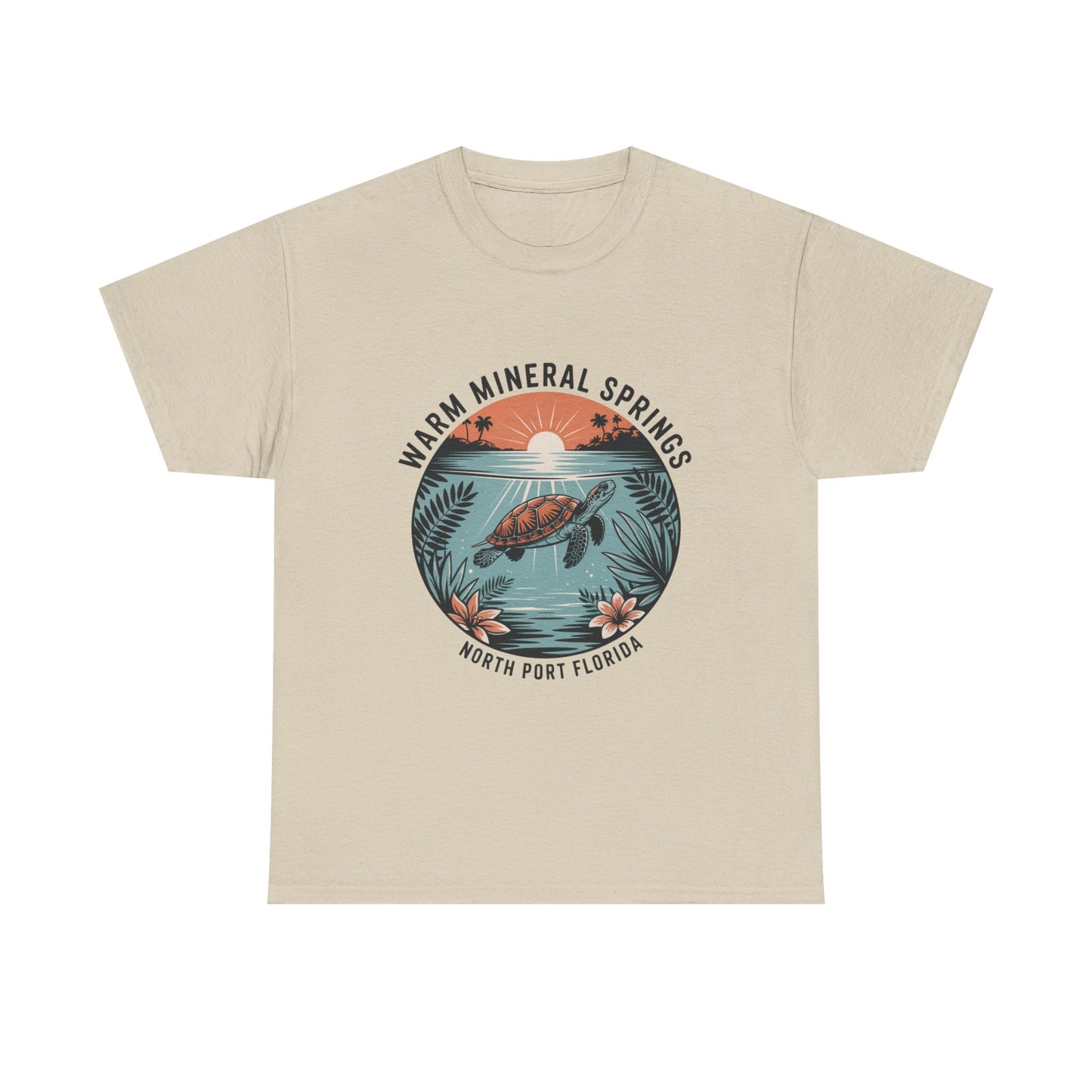 Warm Mineral Springs North Port Florida Turtle Graphic T-Shirt