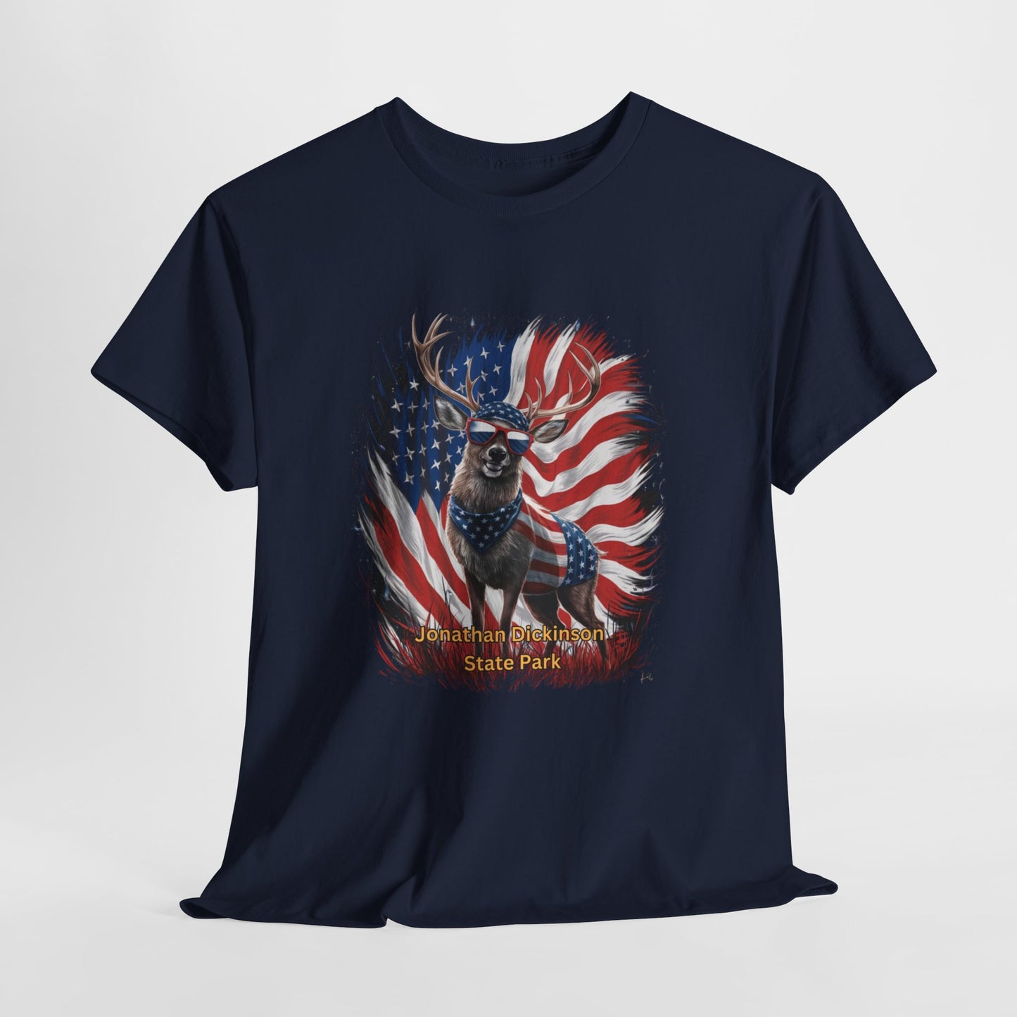 4th of July Deer T-Shirt – Jonathan Dickinson State Park Patriotic USA Buck Tee