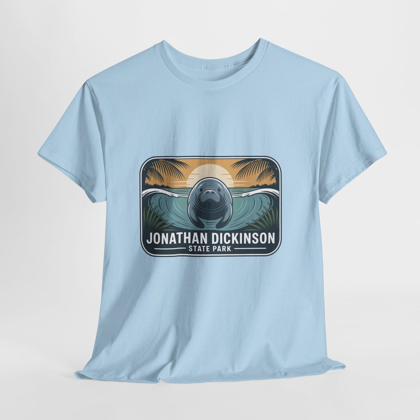 Manatee Badge T-Shirt – Jonathan Dickinson State Park Florida Nature Tee