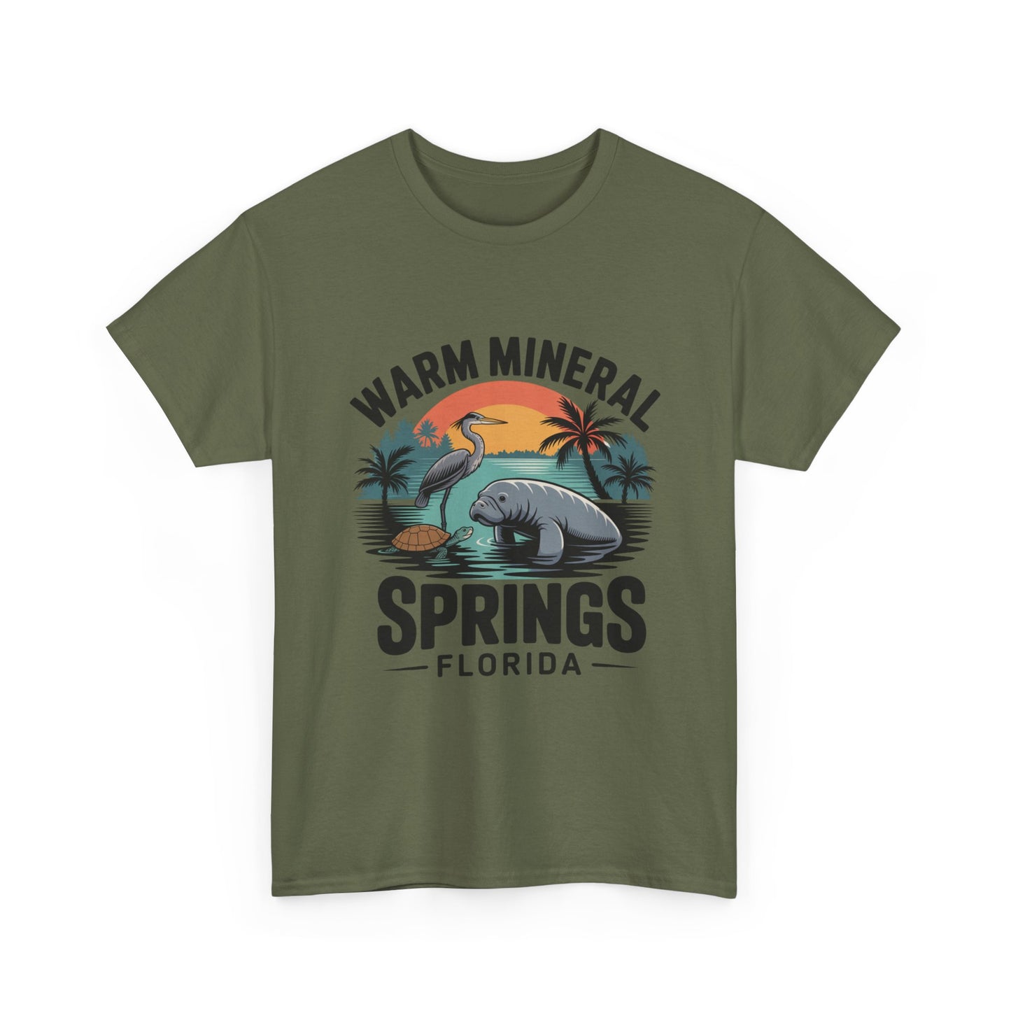 Warm Mineral Springs Florida Wildlife Sunset T-Shirt
