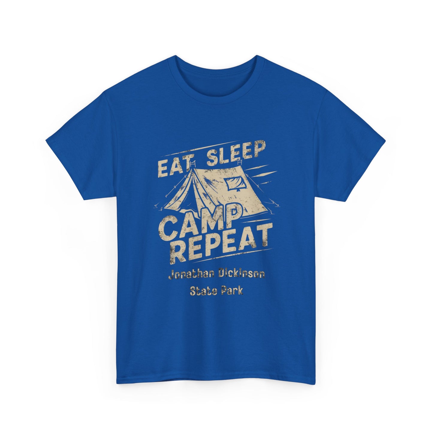 Jonathan Dickinson State Park Camping T-Shirt – Eat Sleep Camp Repeat Graphic Tee