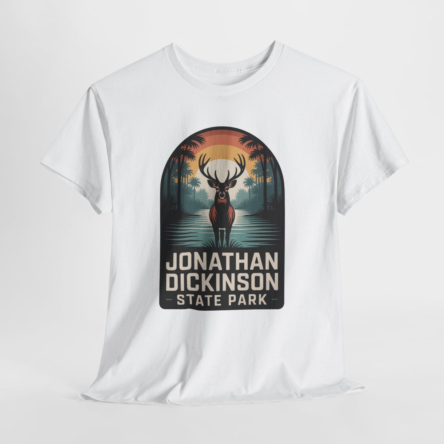 Jonathan Dickinson State Park Deer T-Shirt – Adult Florida Wildlife Sunset Nature Tee