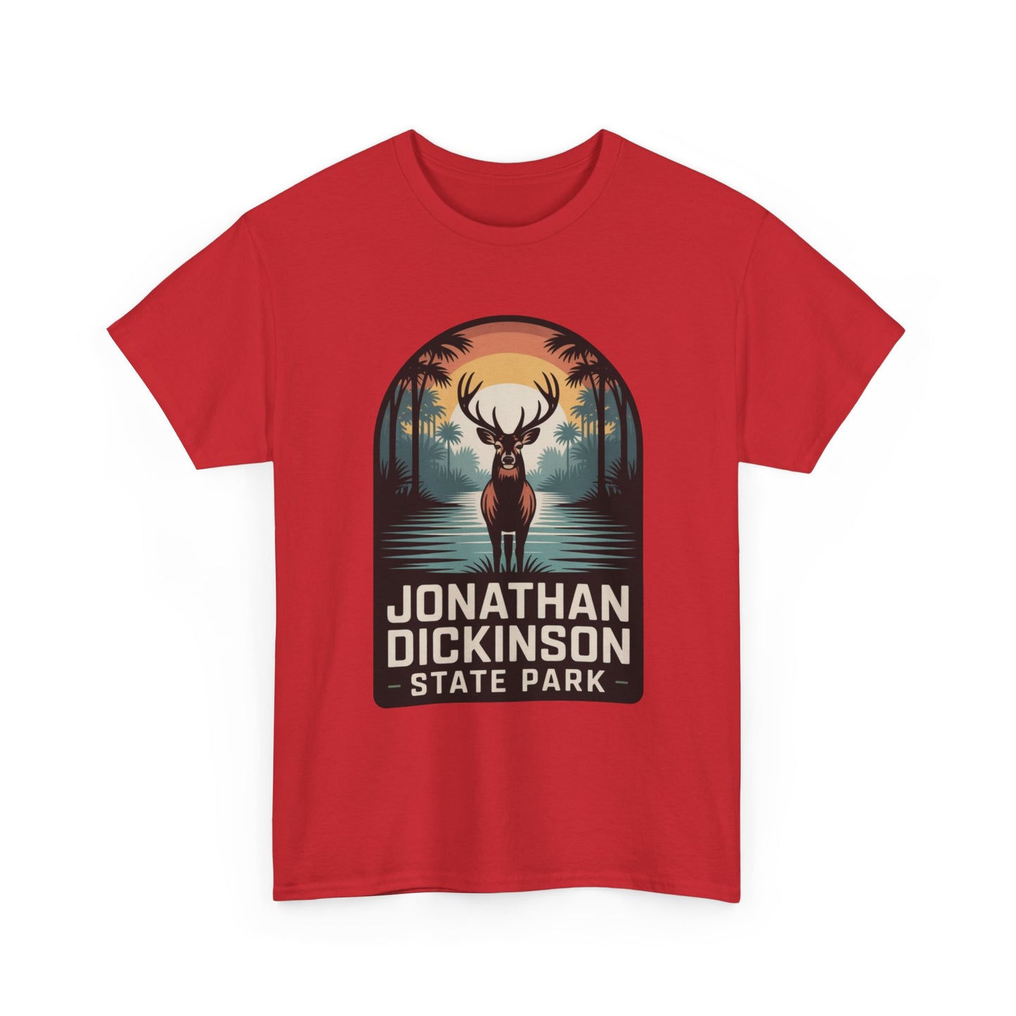 Jonathan Dickinson State Park Deer T-Shirt – Adult Florida Wildlife Sunset Nature Tee