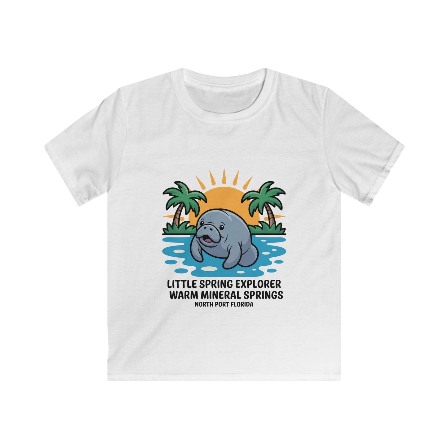 Little Spring Explorer Warm Mineral Springs Kids T-Shirt