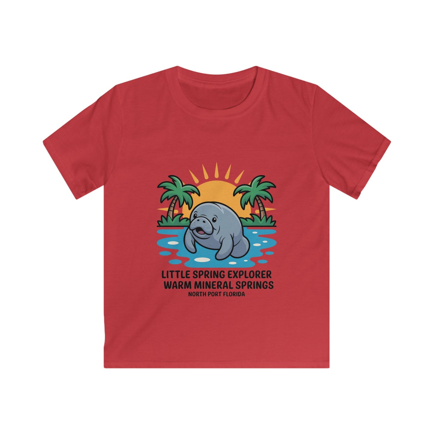 Little Spring Explorer Warm Mineral Springs Kids T-Shirt