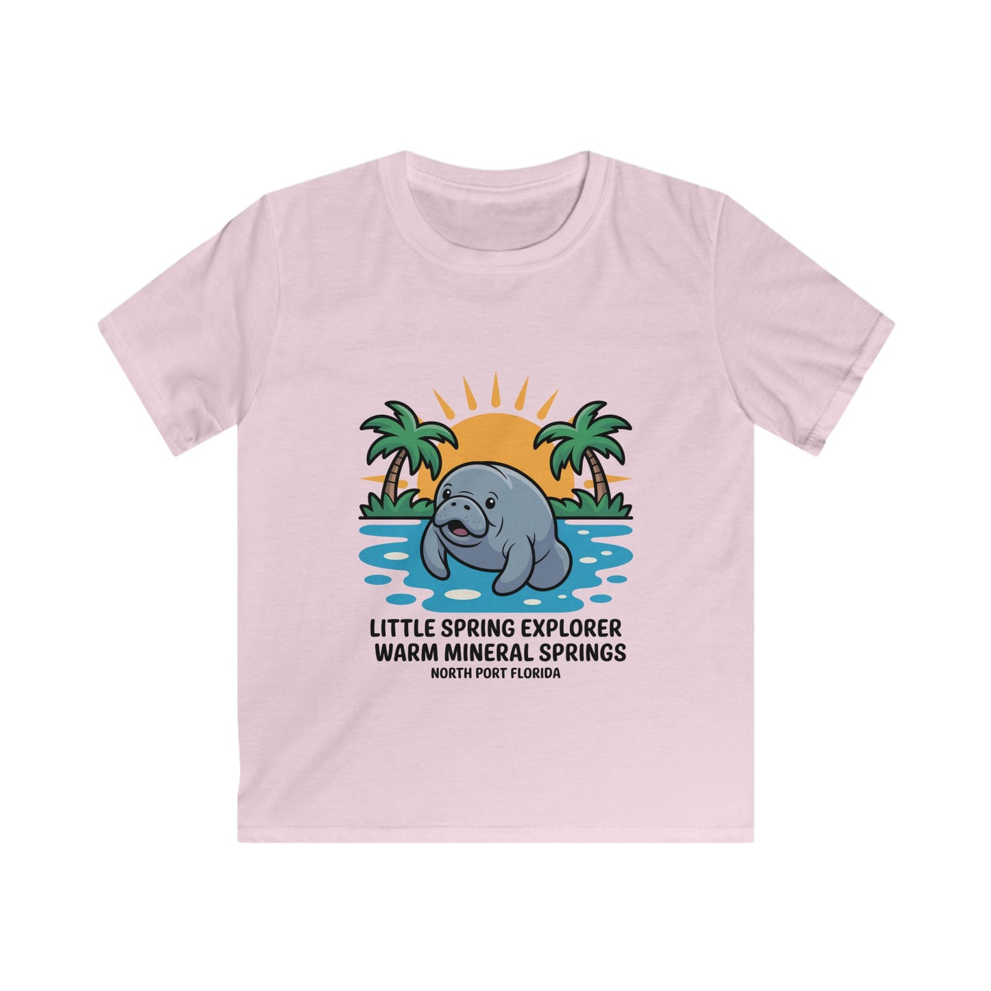 Little Spring Explorer Warm Mineral Springs Kids T-Shirt
