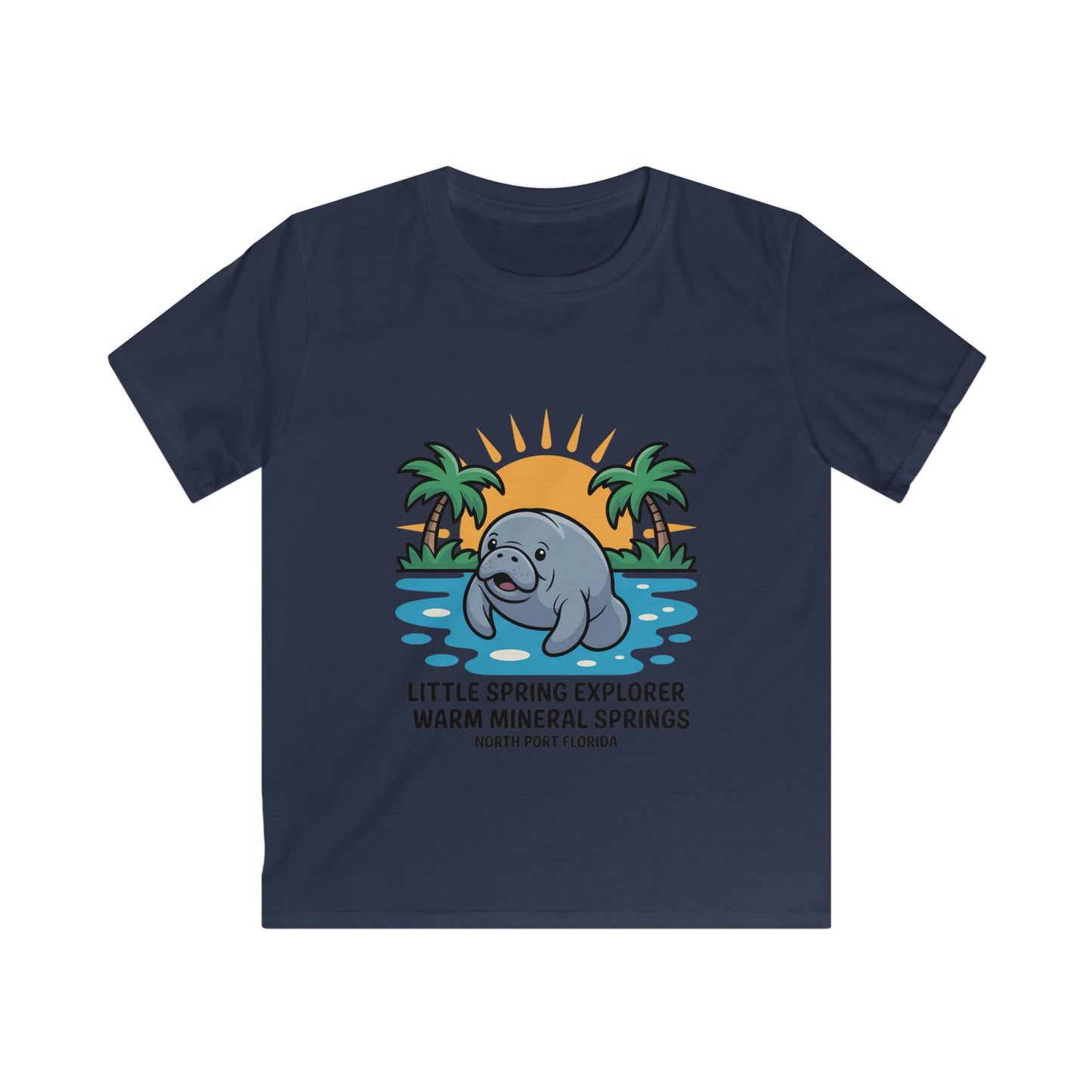 Little Spring Explorer Warm Mineral Springs Kids T-Shirt