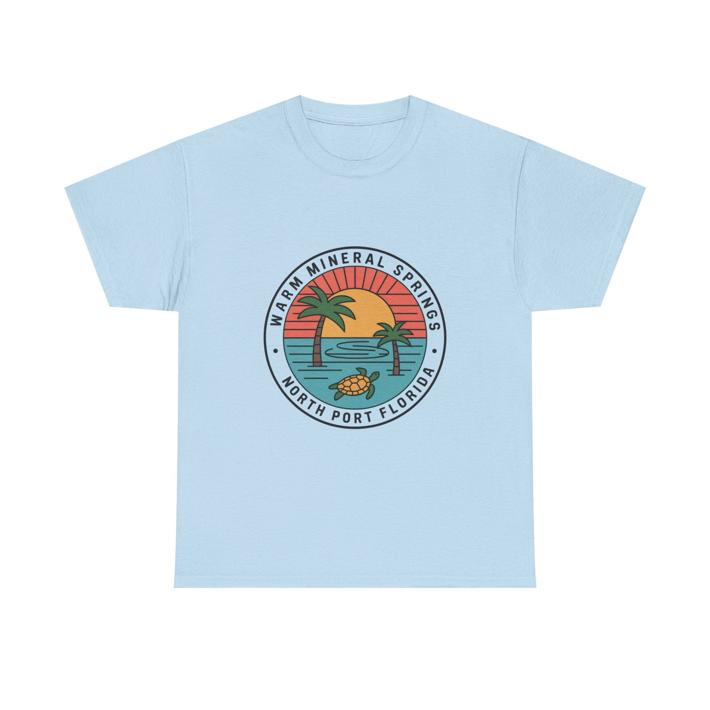 Warm Mineral Springs Florida Turtle Sunset T-Shirt