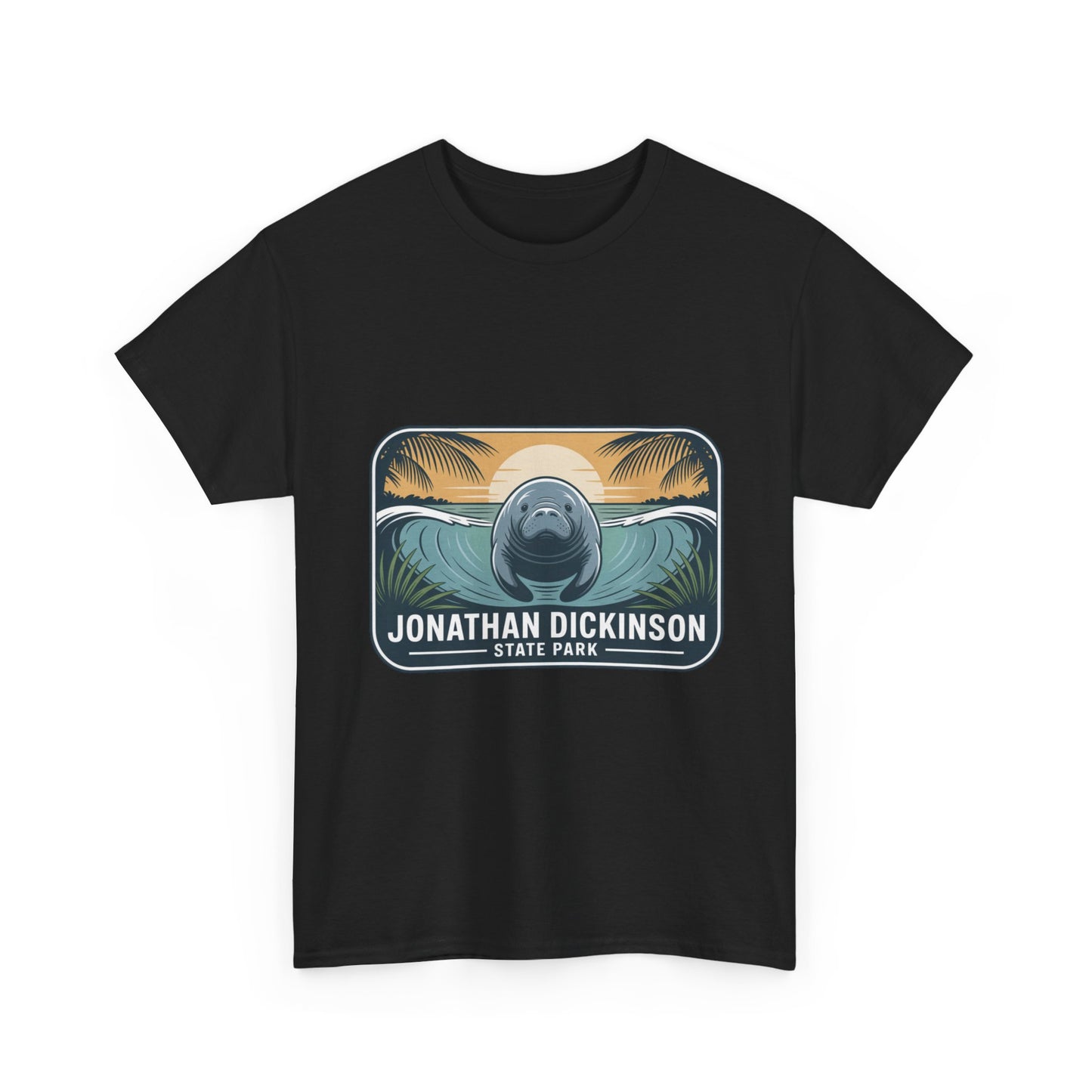 Manatee Badge T-Shirt – Jonathan Dickinson State Park Florida Nature Tee