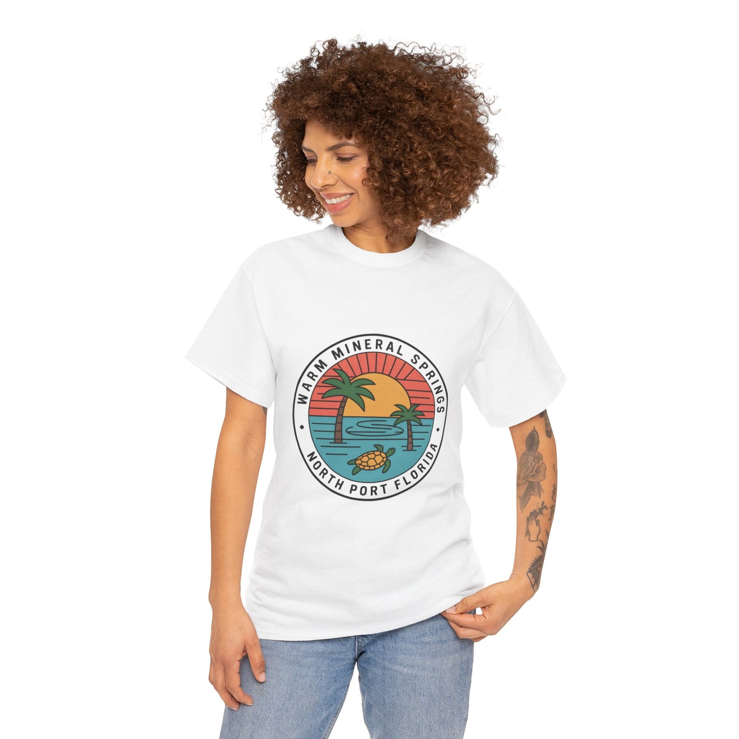 Warm Mineral Springs Florida Turtle Sunset T-Shirt