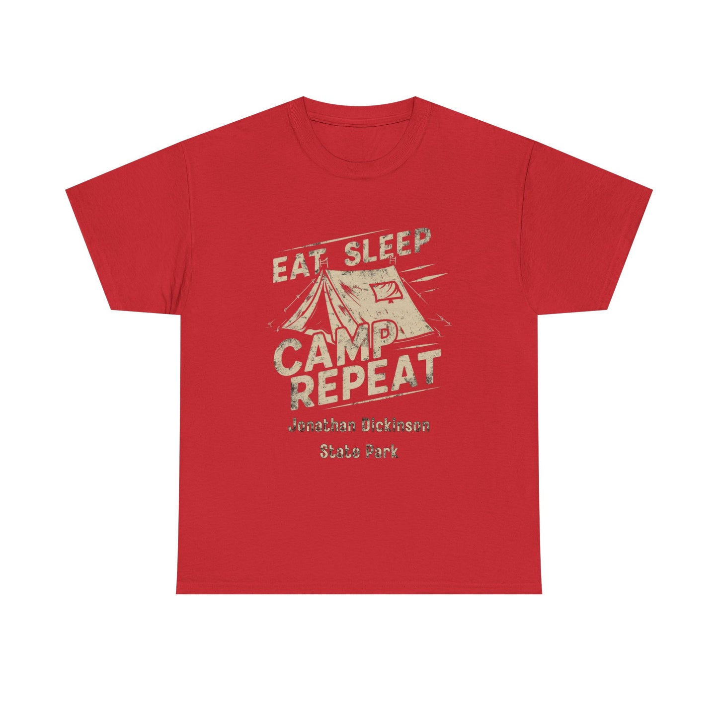 Jonathan Dickinson State Park Camping T-Shirt – Eat Sleep Camp Repeat Graphic Tee