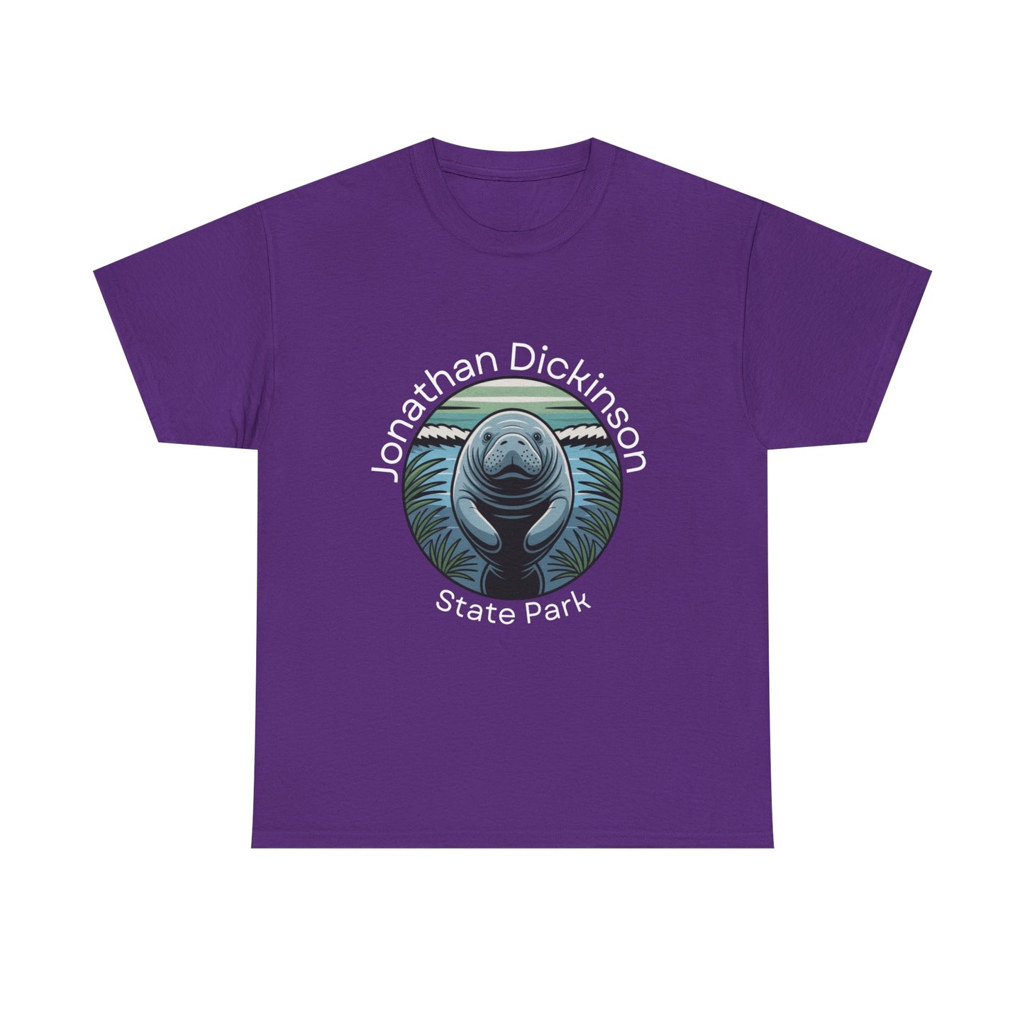 Coastal Manatee Circle T-Shirt – Jonathan Dickinson State Park Florida Nature Tee