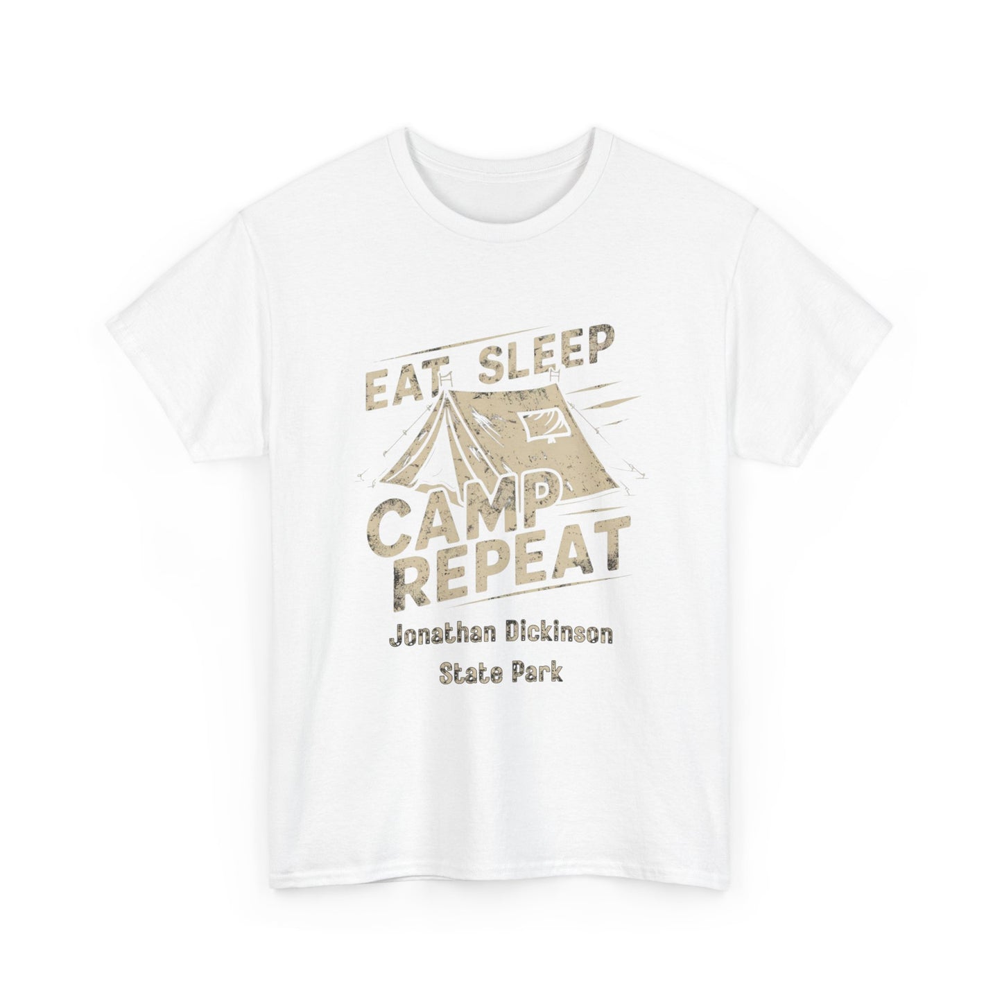 Jonathan Dickinson State Park Camping T-Shirt – Eat Sleep Camp Repeat Graphic Tee