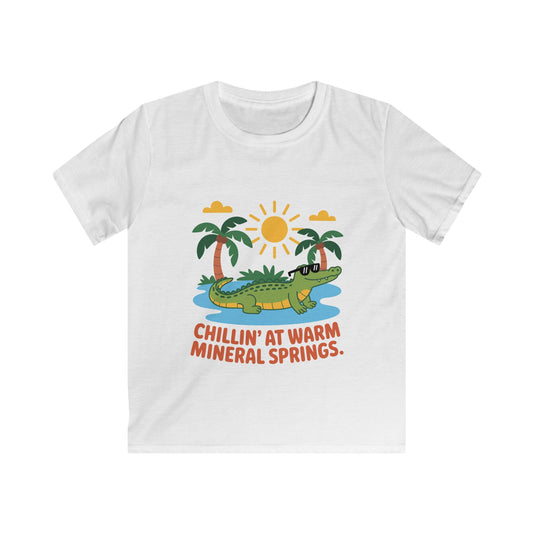 Chillin’ Alligator Florida T-Shirt – Fun Vacation Souvenir  Warm Mineral Springs