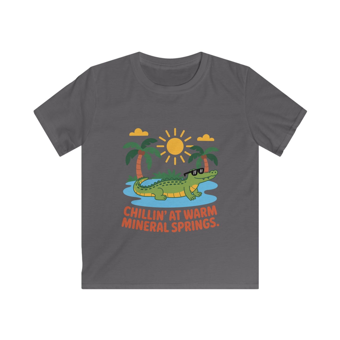 Chillin’ Alligator Florida T-Shirt – Fun Vacation Souvenir  Warm Mineral Springs