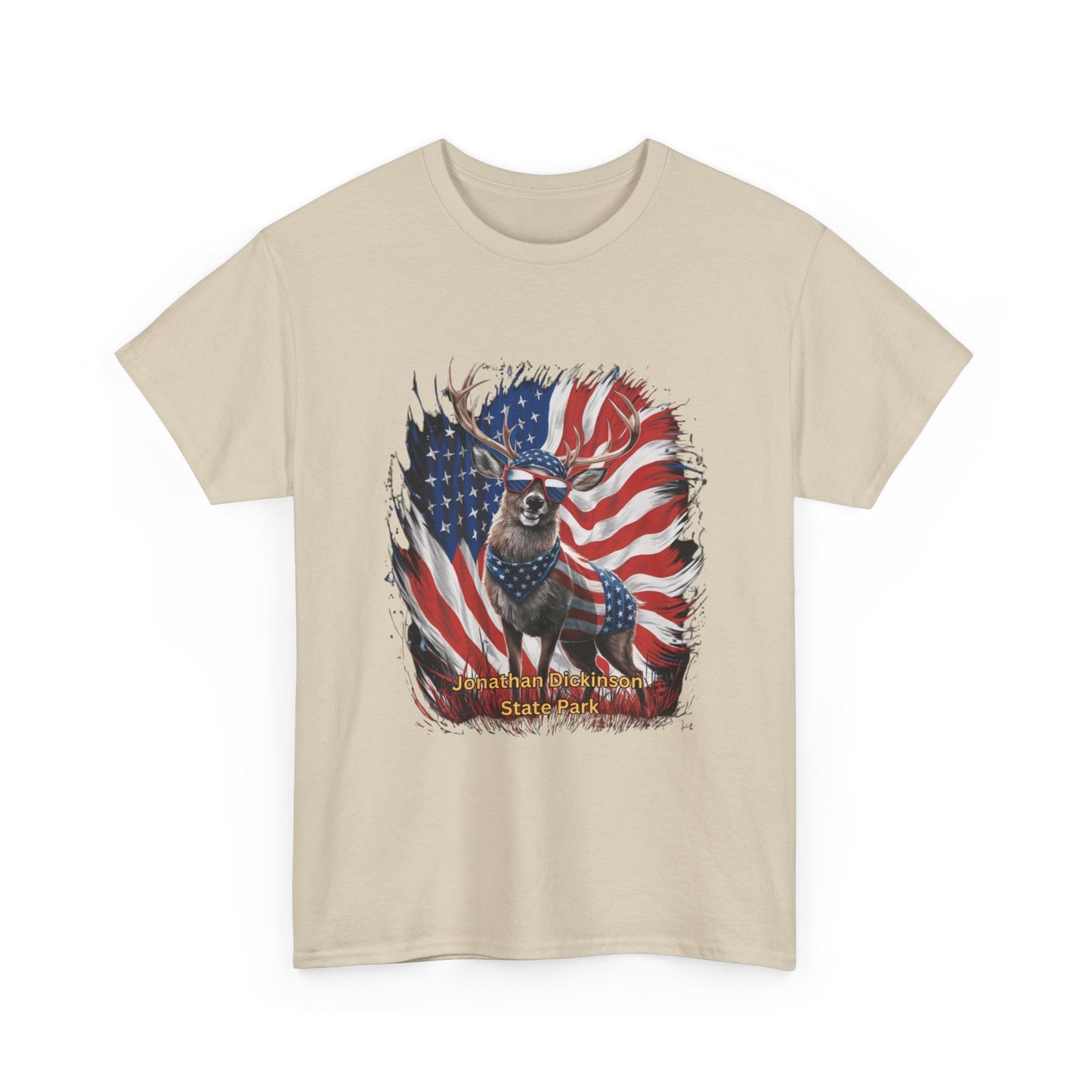 4th of July Deer T-Shirt – Jonathan Dickinson State Park Patriotic USA Buck Tee