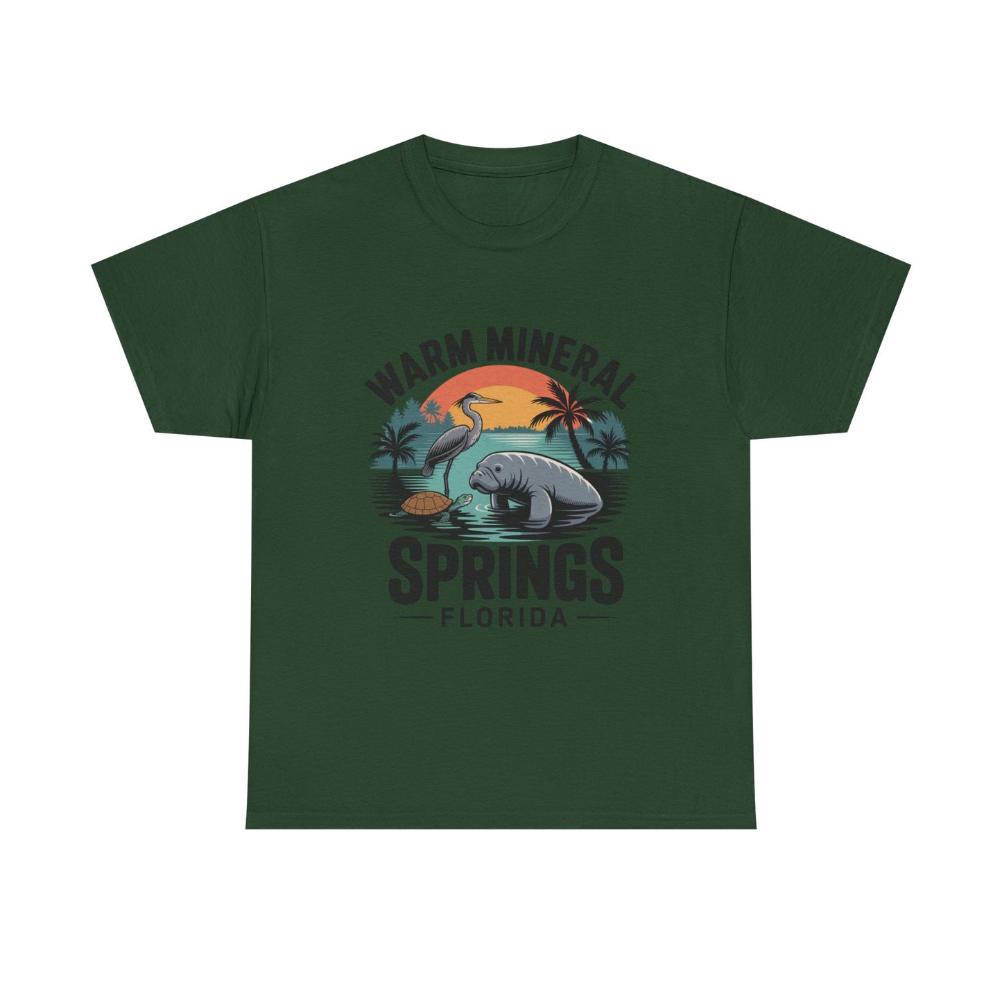 Warm Mineral Springs Florida Wildlife Sunset T-Shirt
