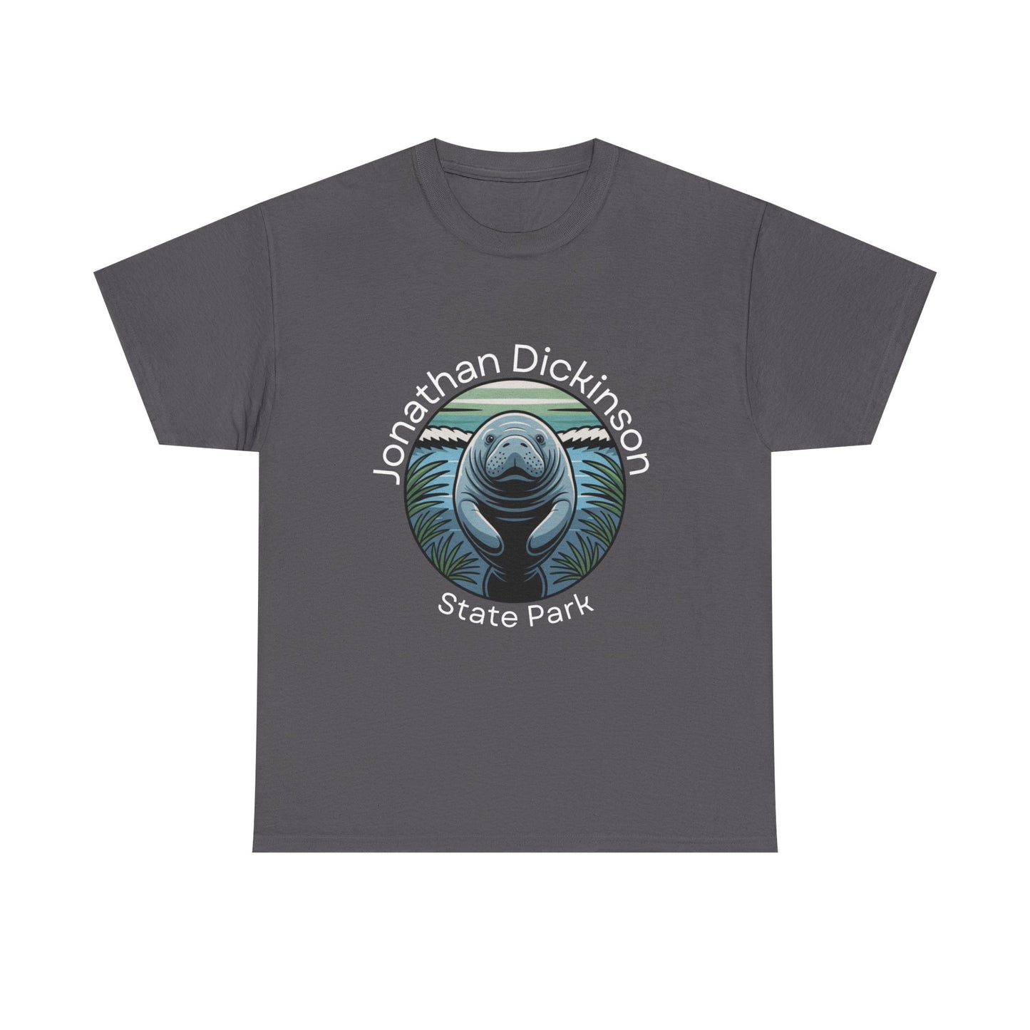 Coastal Manatee Circle T-Shirt – Jonathan Dickinson State Park Florida Nature Tee