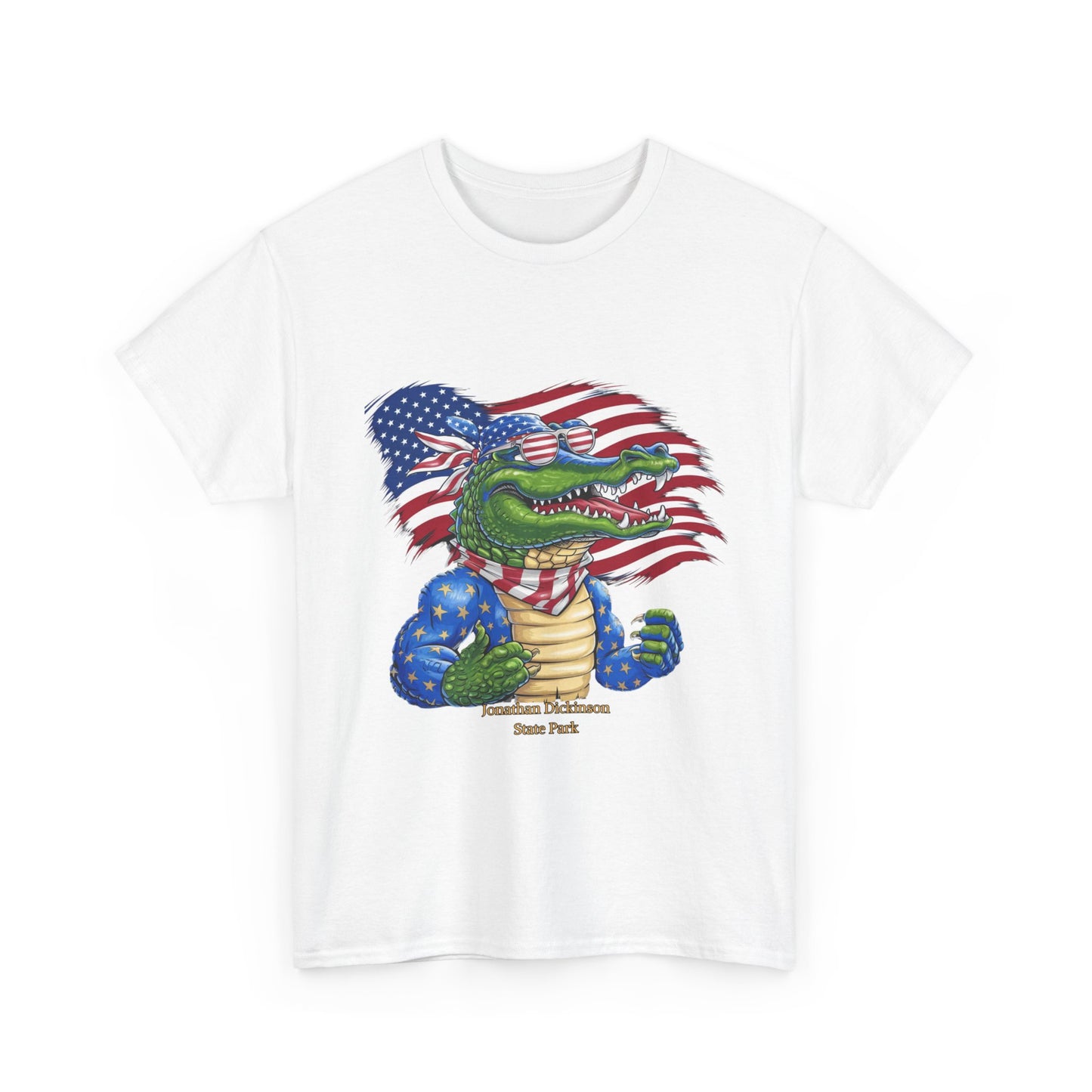 4th of July Alligator T-Shirt – Jonathan Dickinson State Park Patriotic USA Gator Tee