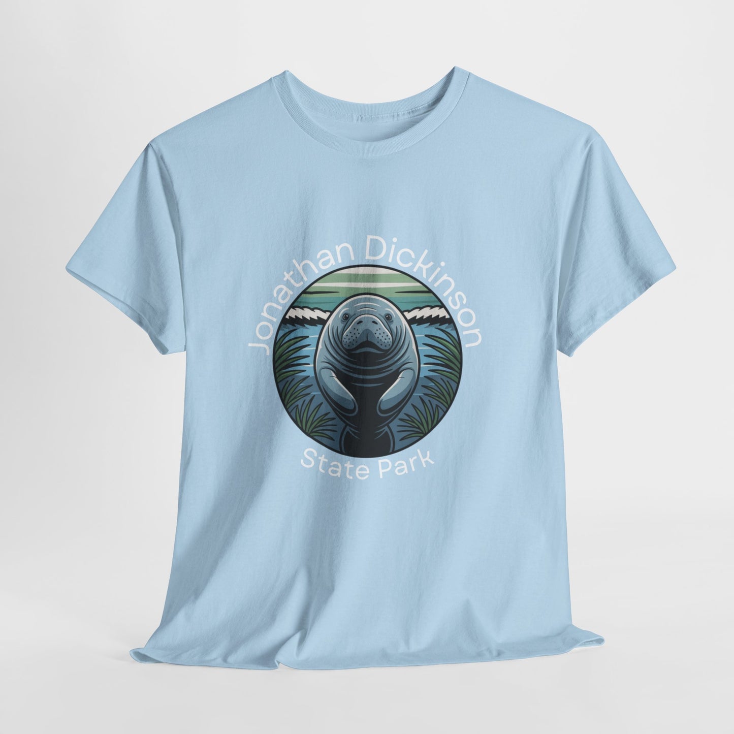 Coastal Manatee Circle T-Shirt – Jonathan Dickinson State Park Florida Nature Tee