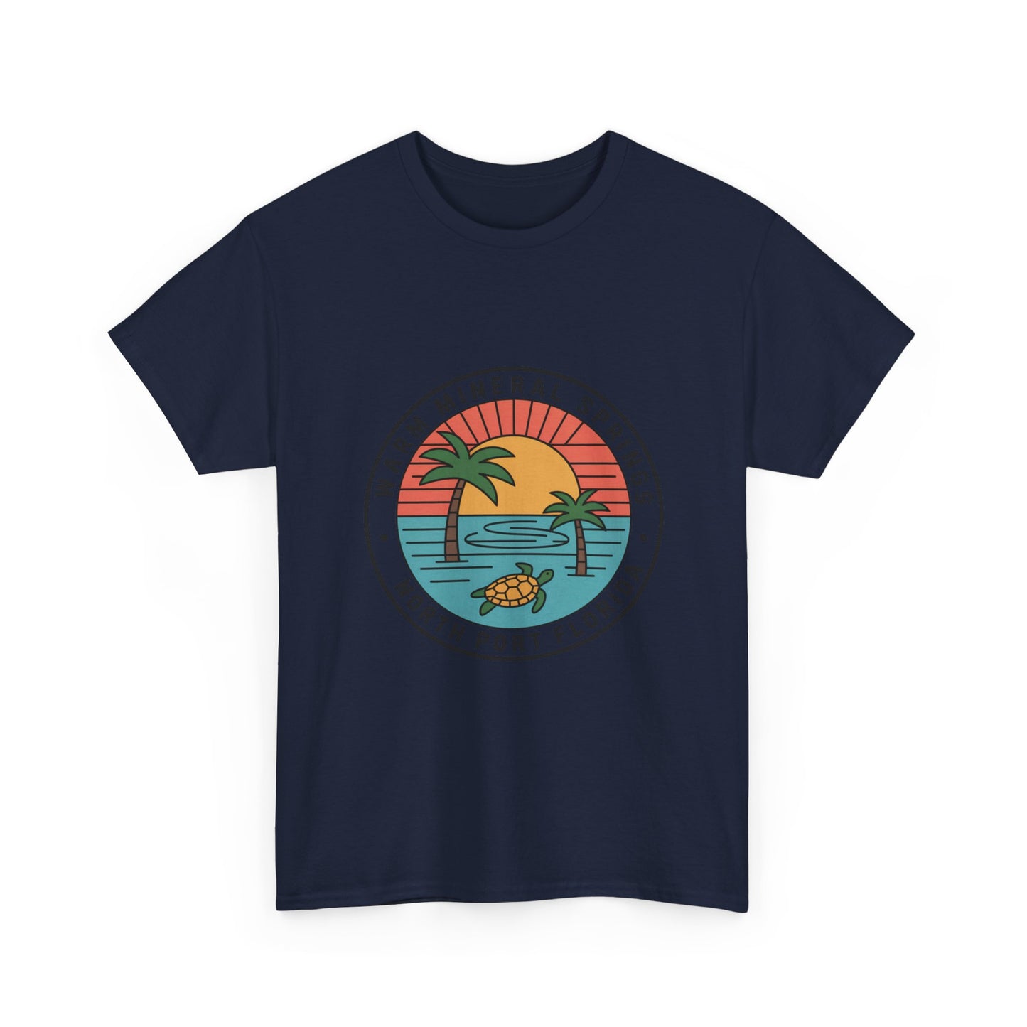 Warm Mineral Springs Florida Turtle Sunset T-Shirt