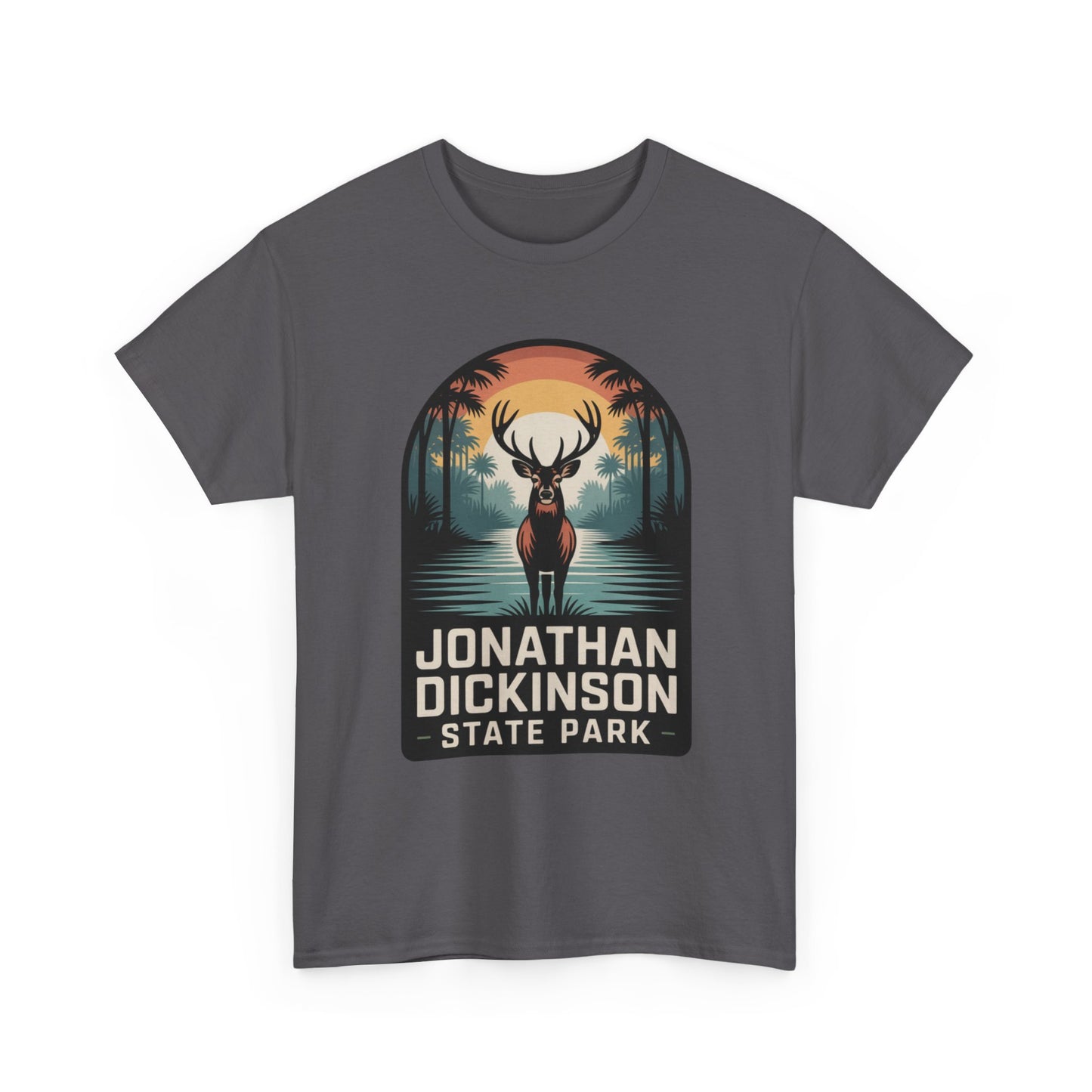 Jonathan Dickinson State Park Deer T-Shirt – Adult Florida Wildlife Sunset Nature Tee