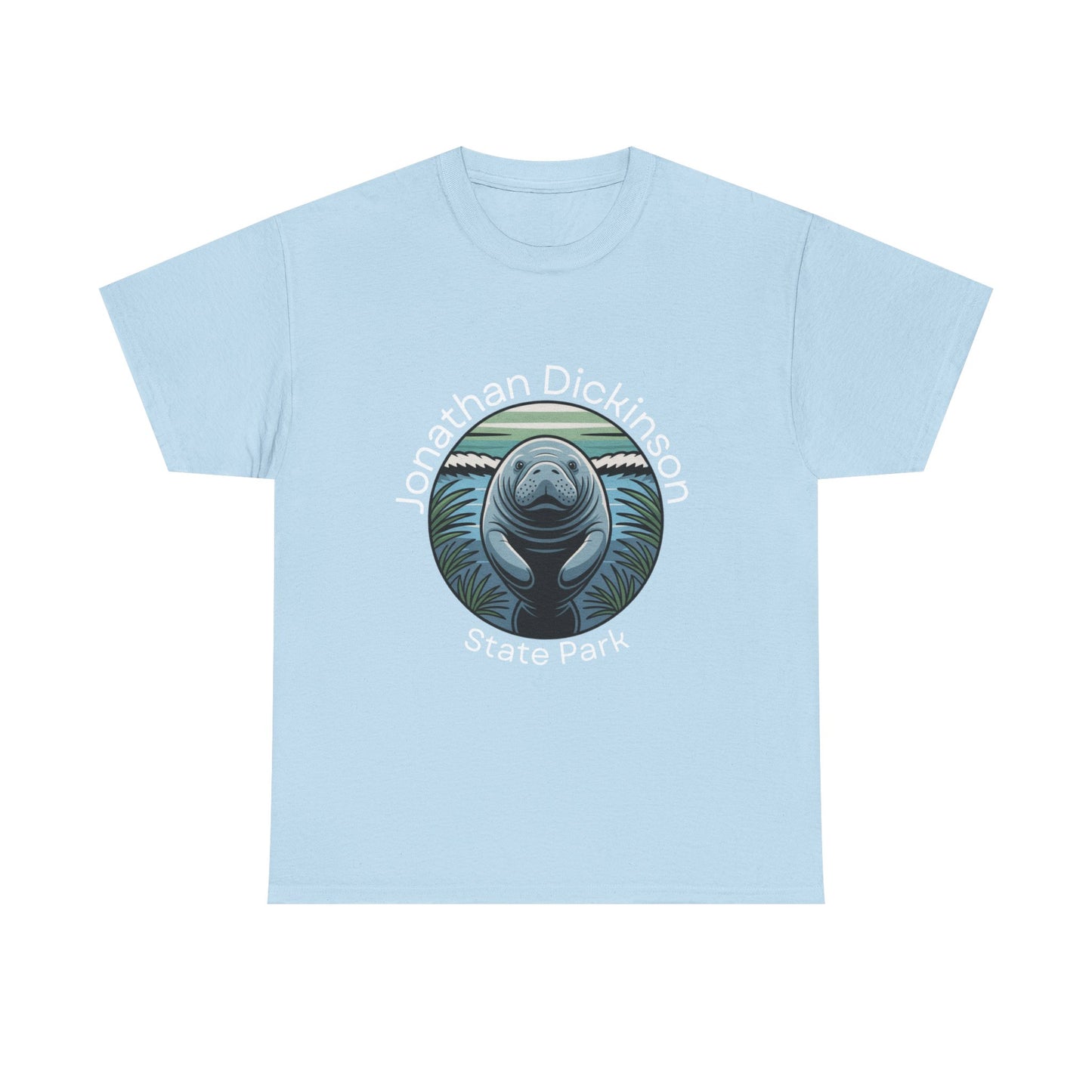Coastal Manatee Circle T-Shirt – Jonathan Dickinson State Park Florida Nature Tee