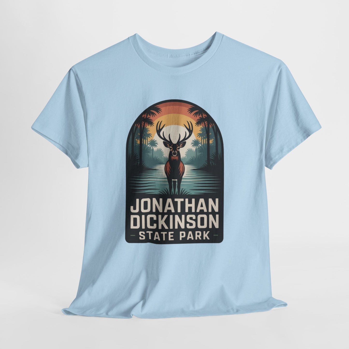 Jonathan Dickinson State Park Deer T-Shirt – Adult Florida Wildlife Sunset Nature Tee