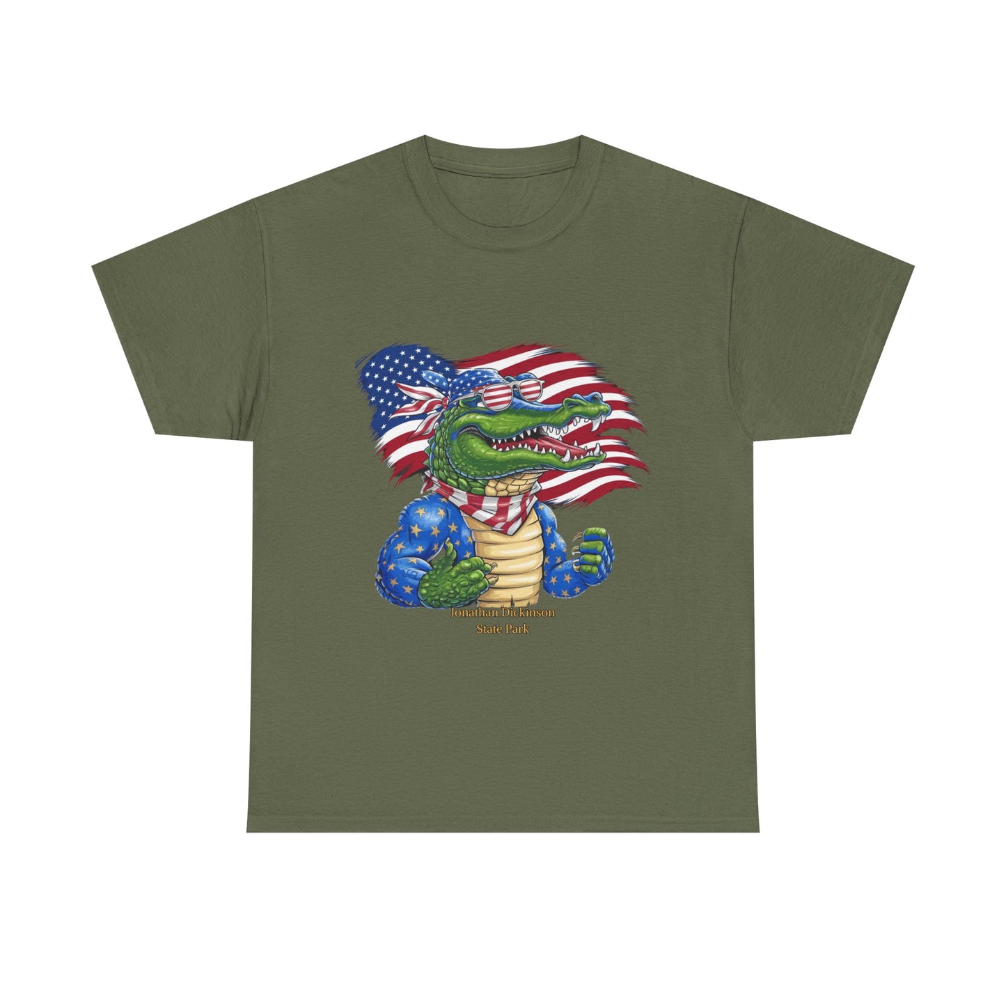 4th of July Alligator T-Shirt – Jonathan Dickinson State Park Patriotic USA Gator Tee