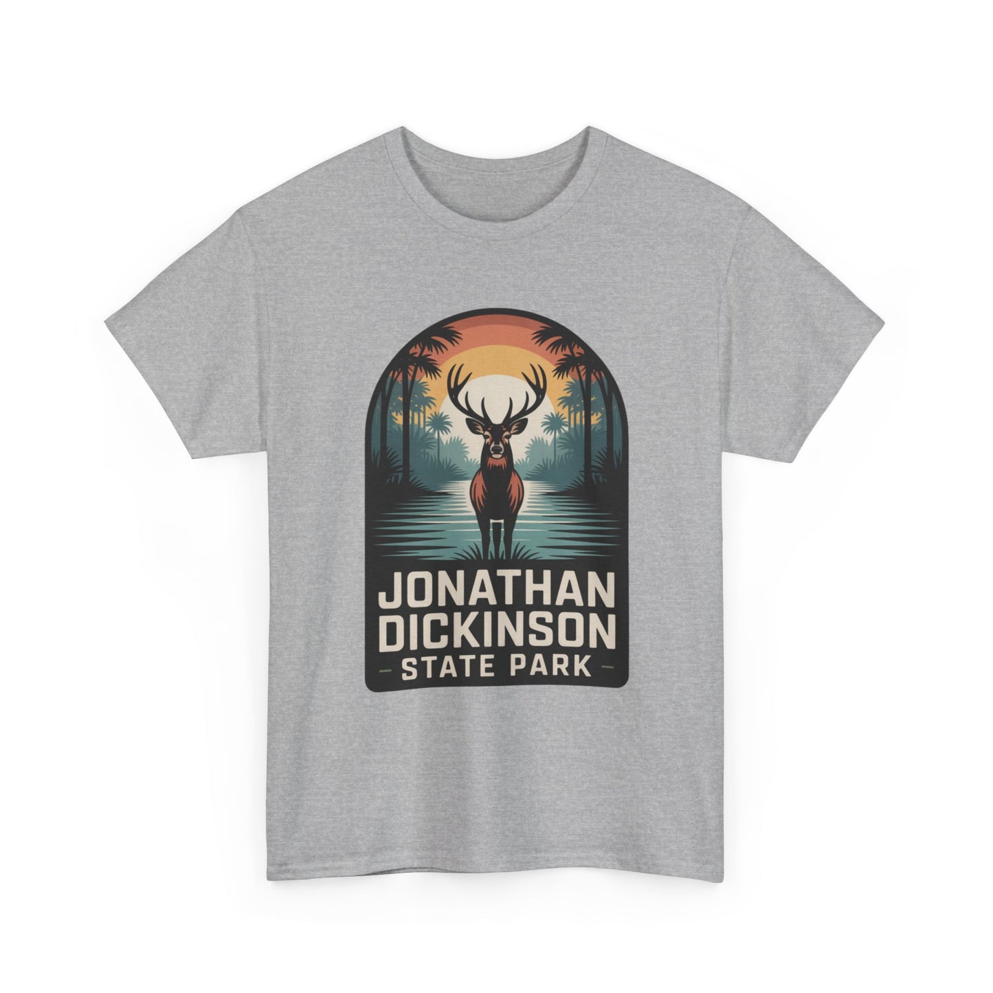 Jonathan Dickinson State Park Deer T-Shirt – Adult Florida Wildlife Sunset Nature Tee
