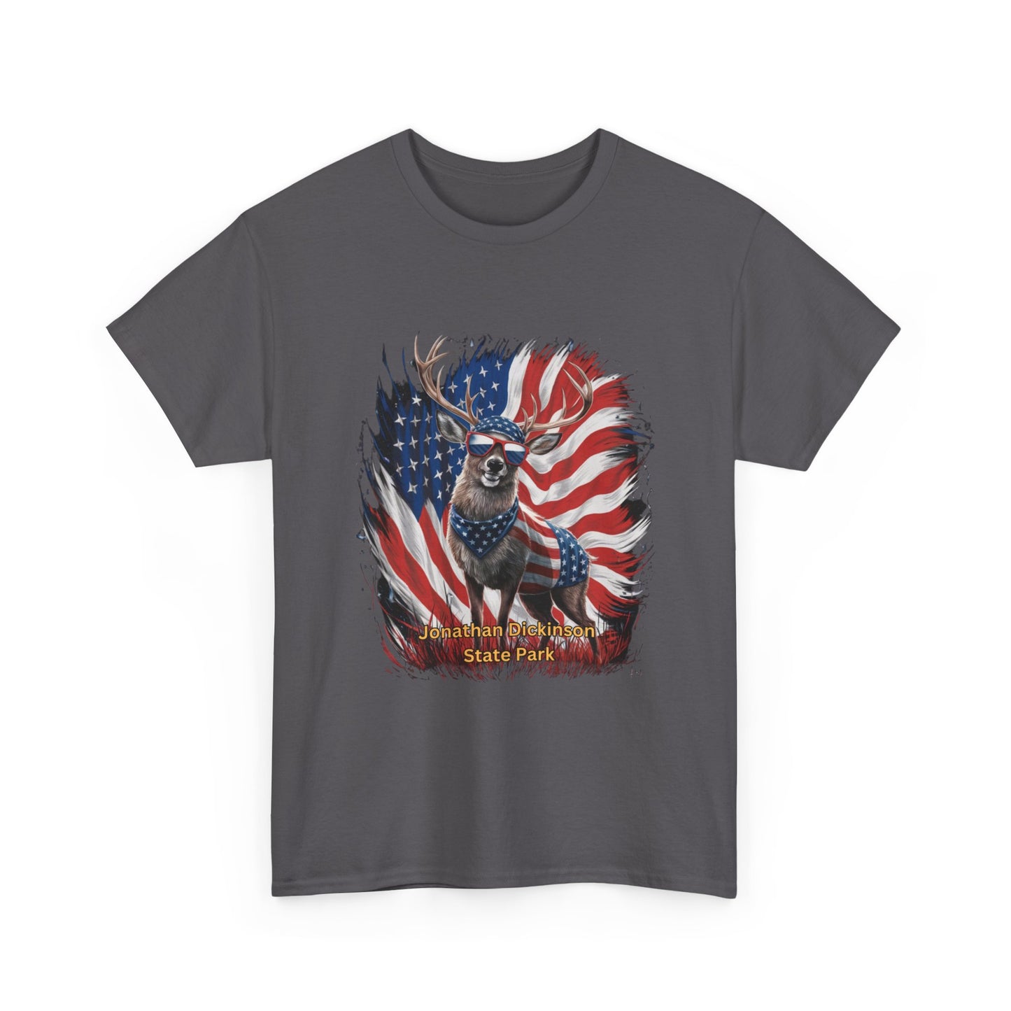 4th of July Deer T-Shirt – Jonathan Dickinson State Park Patriotic USA Buck Tee