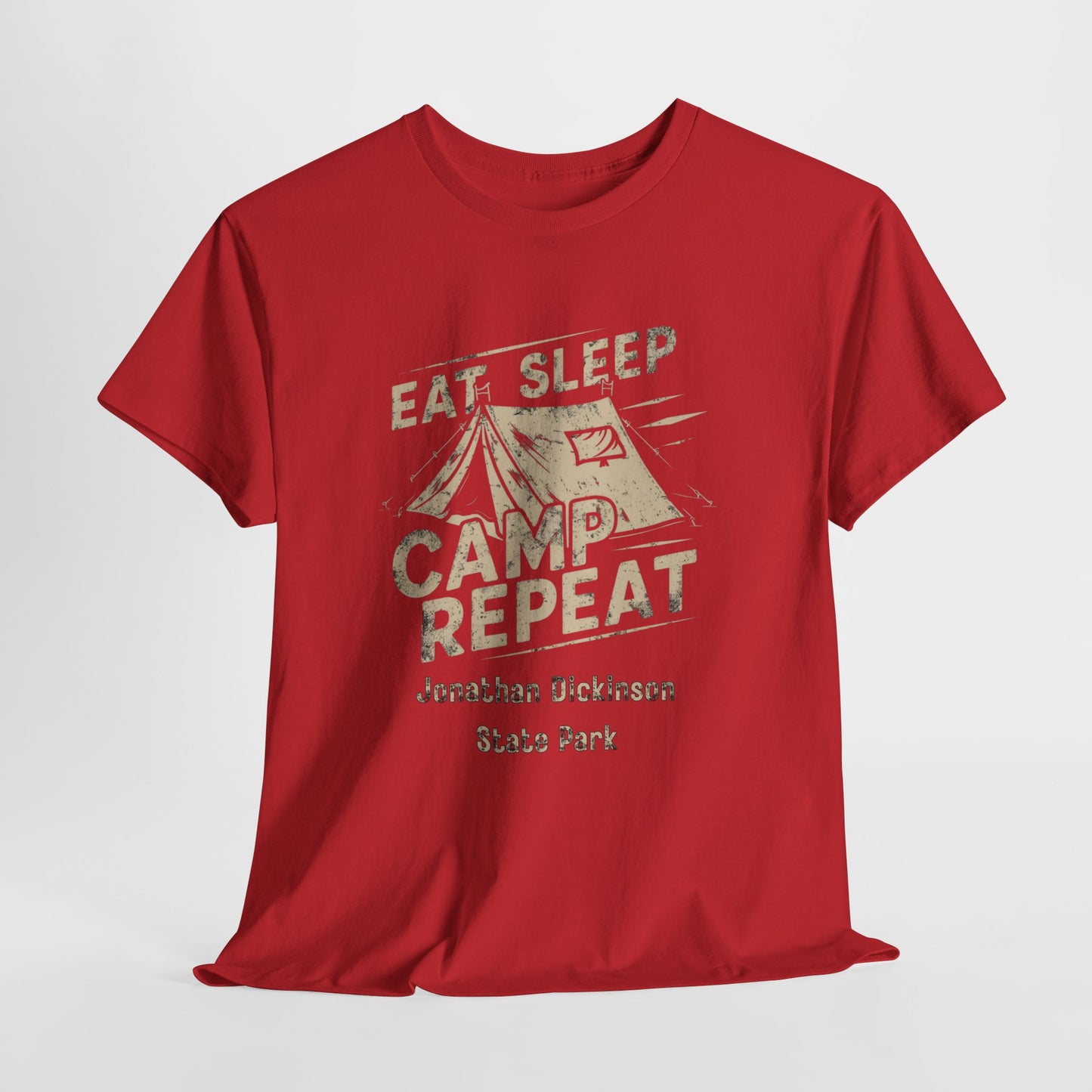 Jonathan Dickinson State Park Camping T-Shirt – Eat Sleep Camp Repeat Graphic Tee