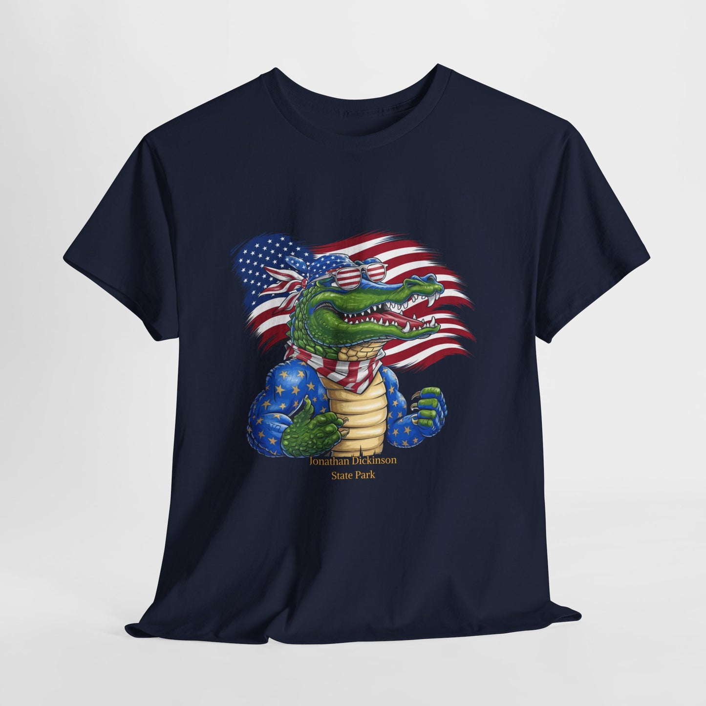 4th of July Alligator T-Shirt – Jonathan Dickinson State Park Patriotic USA Gator Tee