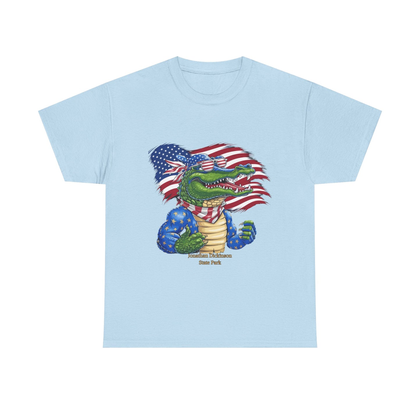 4th of July Alligator T-Shirt – Jonathan Dickinson State Park Patriotic USA Gator Tee