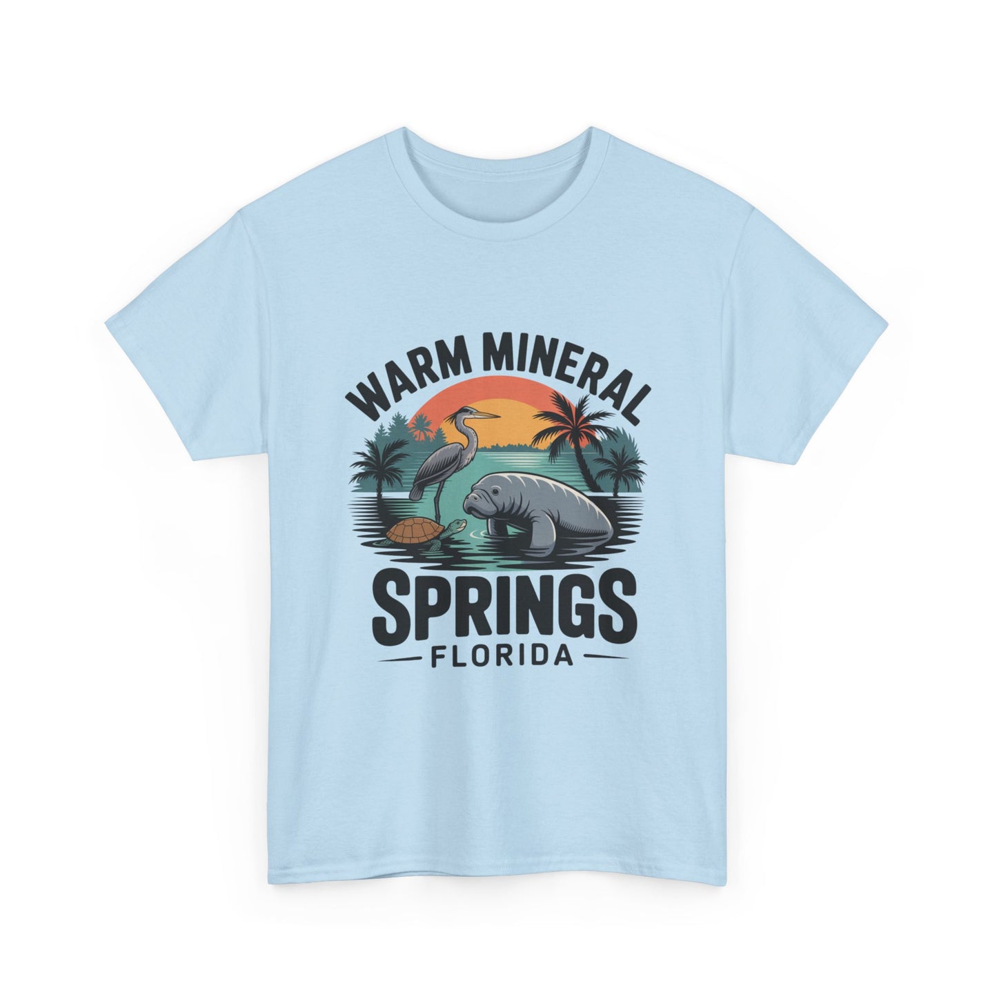 Warm Mineral Springs Florida Wildlife Sunset T-Shirt