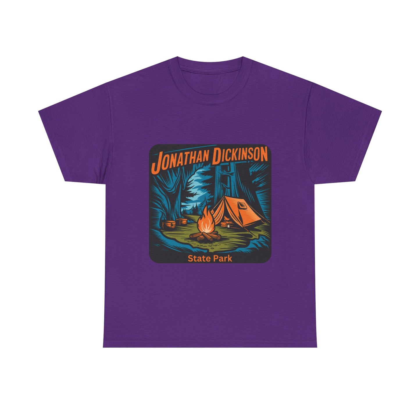 Camping Adventure T-Shirt – Jonathan Dickinson State Park Florida Campfire Nature Tee