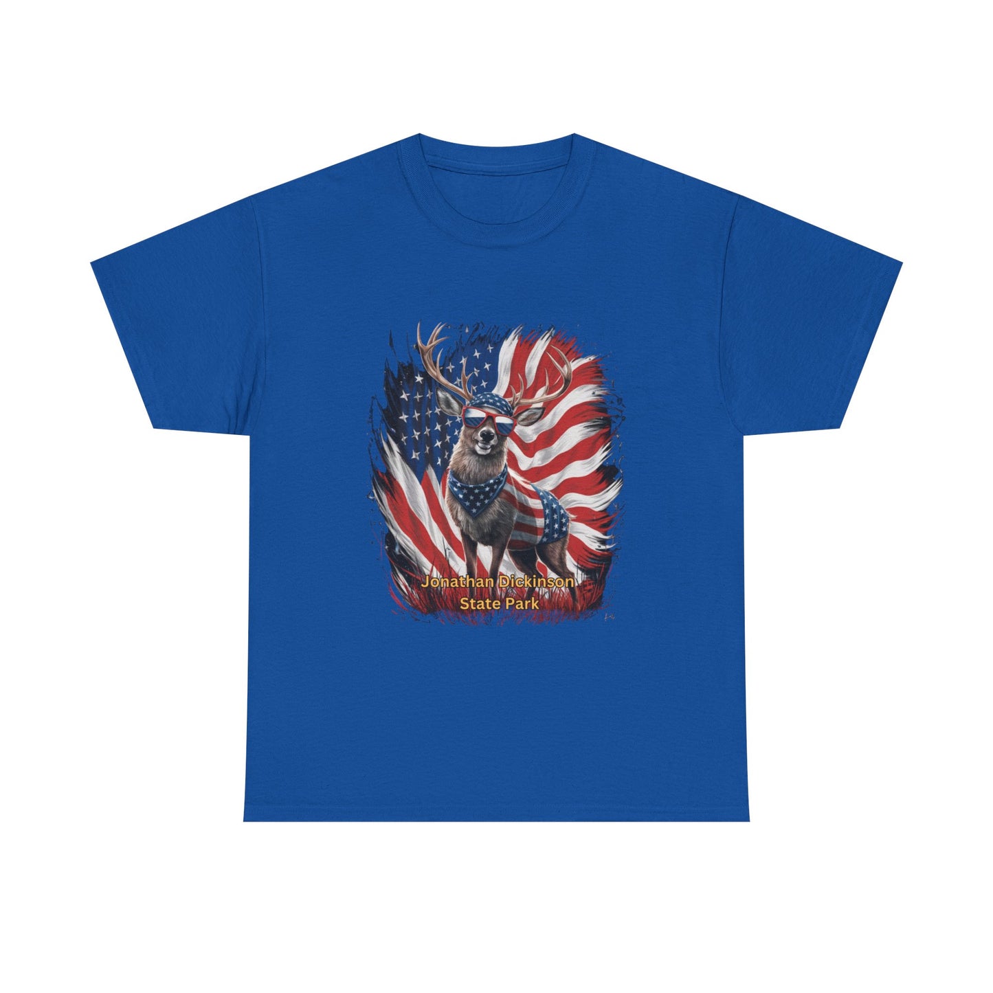 4th of July Deer T-Shirt – Jonathan Dickinson State Park Patriotic USA Buck Tee