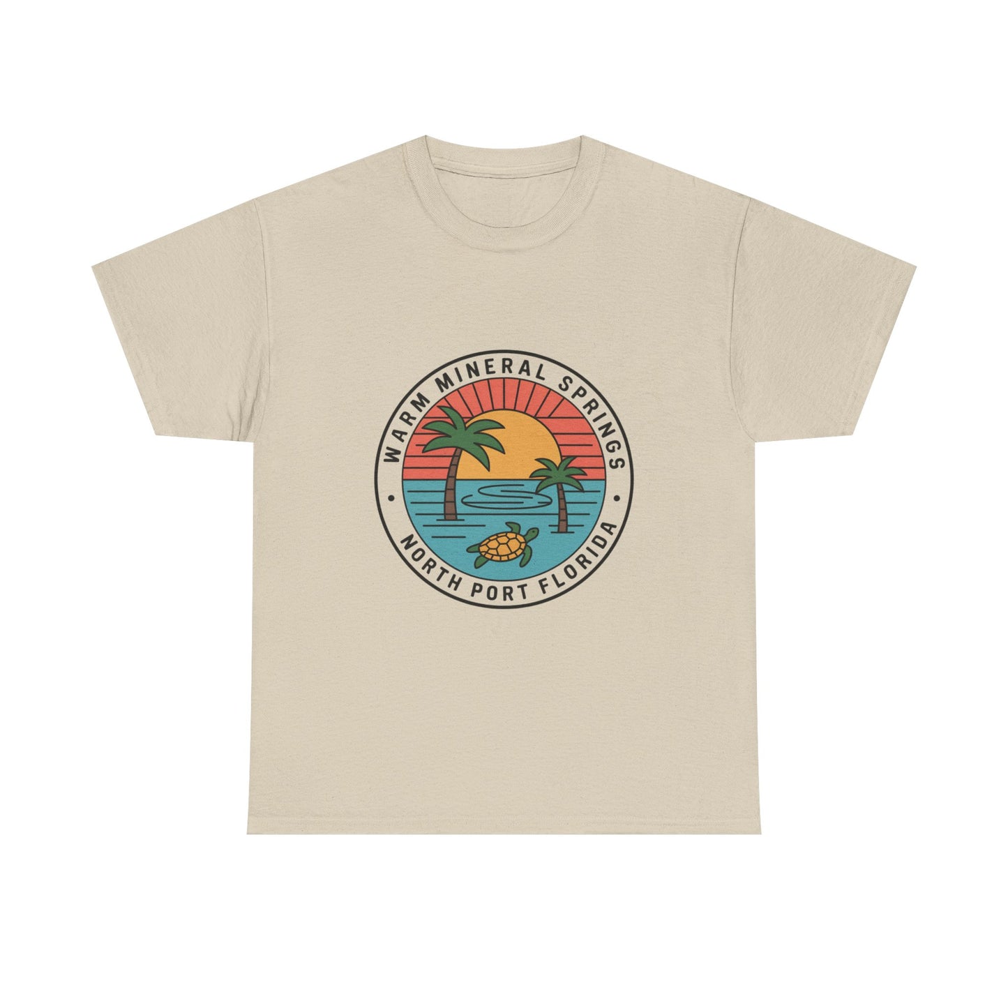 Warm Mineral Springs Florida Turtle Sunset T-Shirt