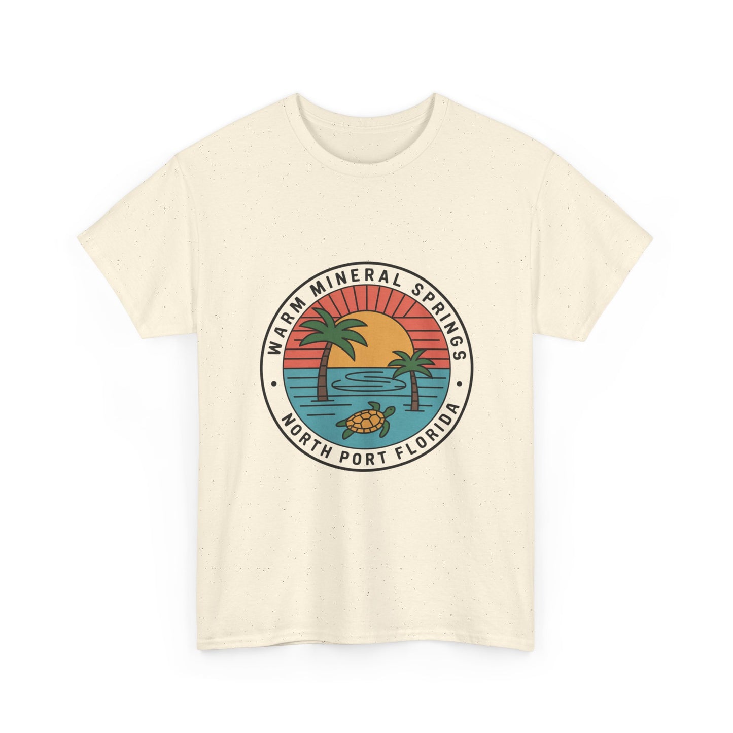Warm Mineral Springs Florida Turtle Sunset T-Shirt