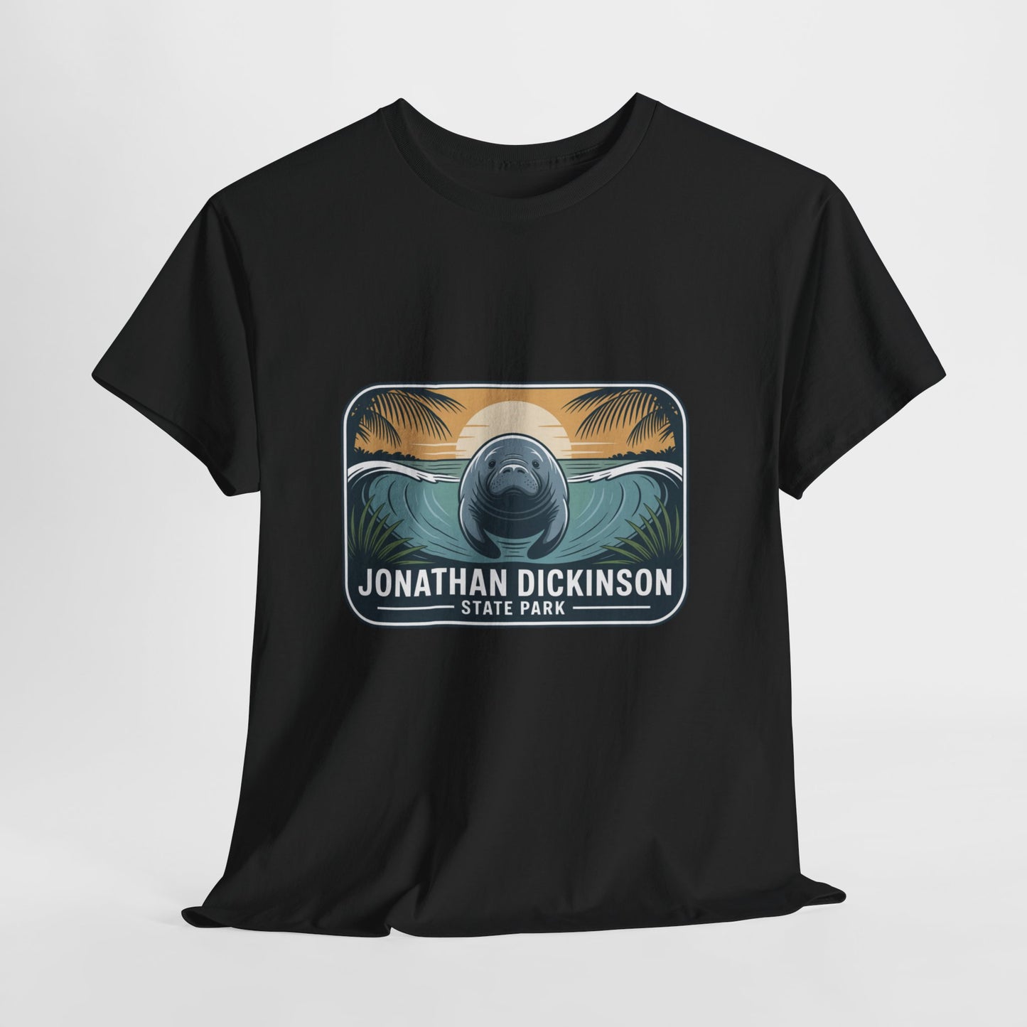 Manatee Badge T-Shirt – Jonathan Dickinson State Park Florida Nature Tee