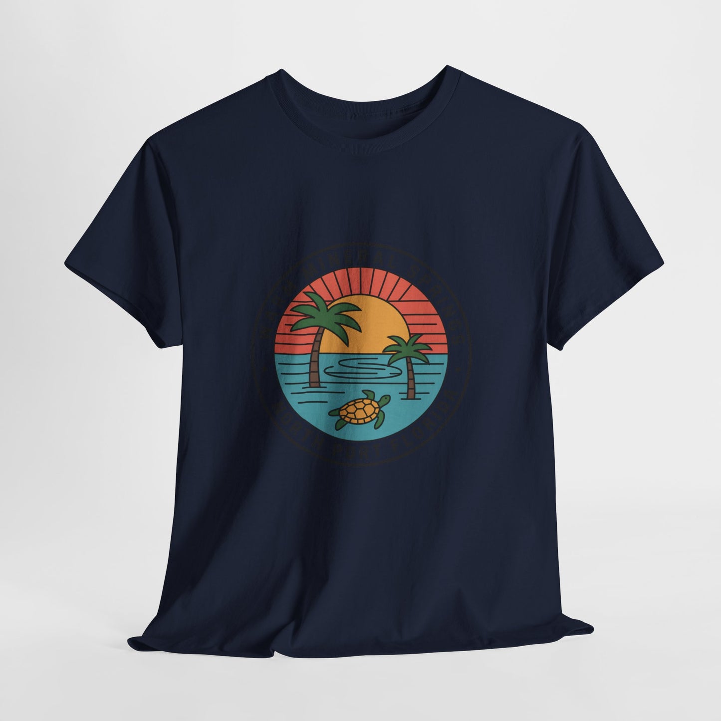 Warm Mineral Springs Florida Turtle Sunset T-Shirt