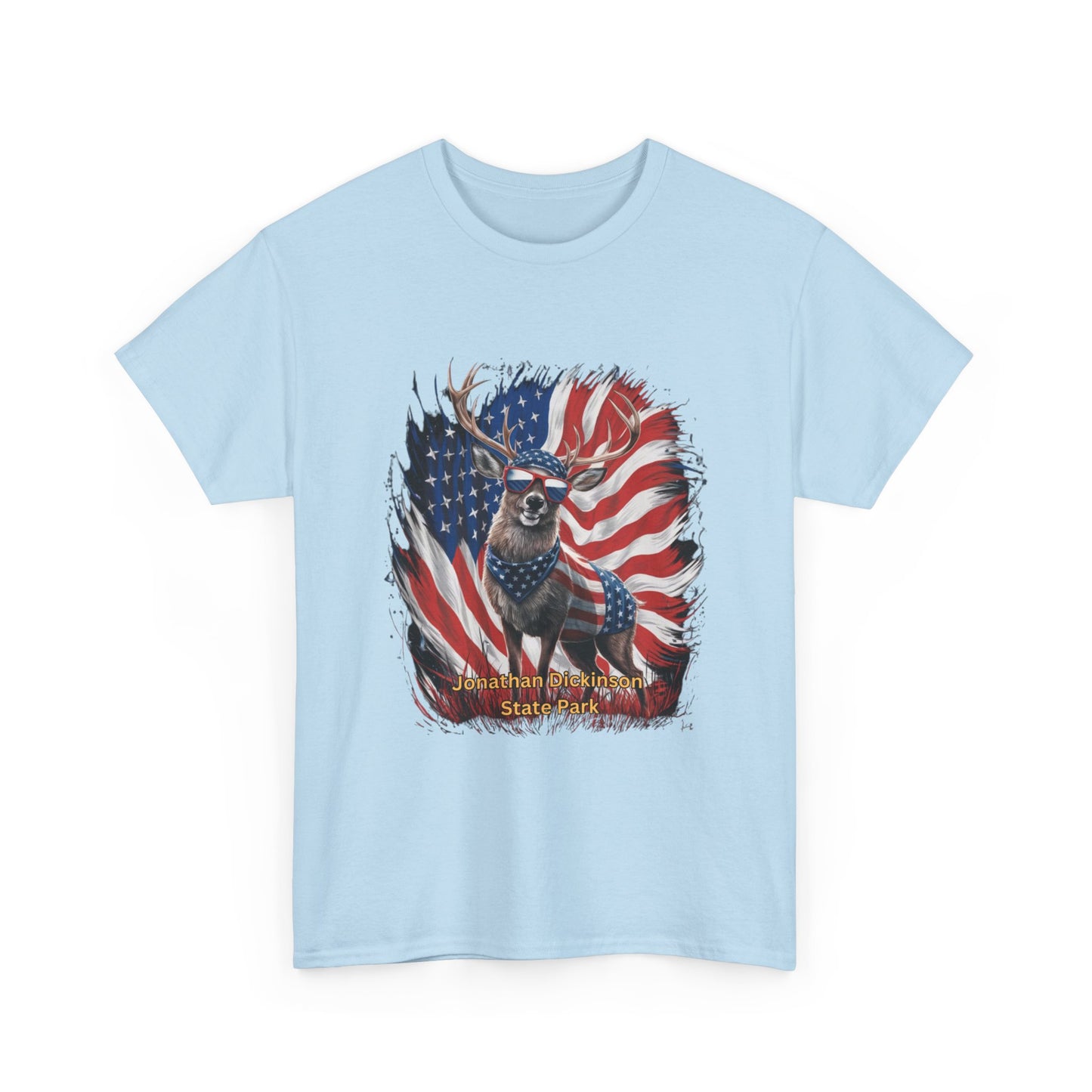 4th of July Deer T-Shirt – Jonathan Dickinson State Park Patriotic USA Buck Tee