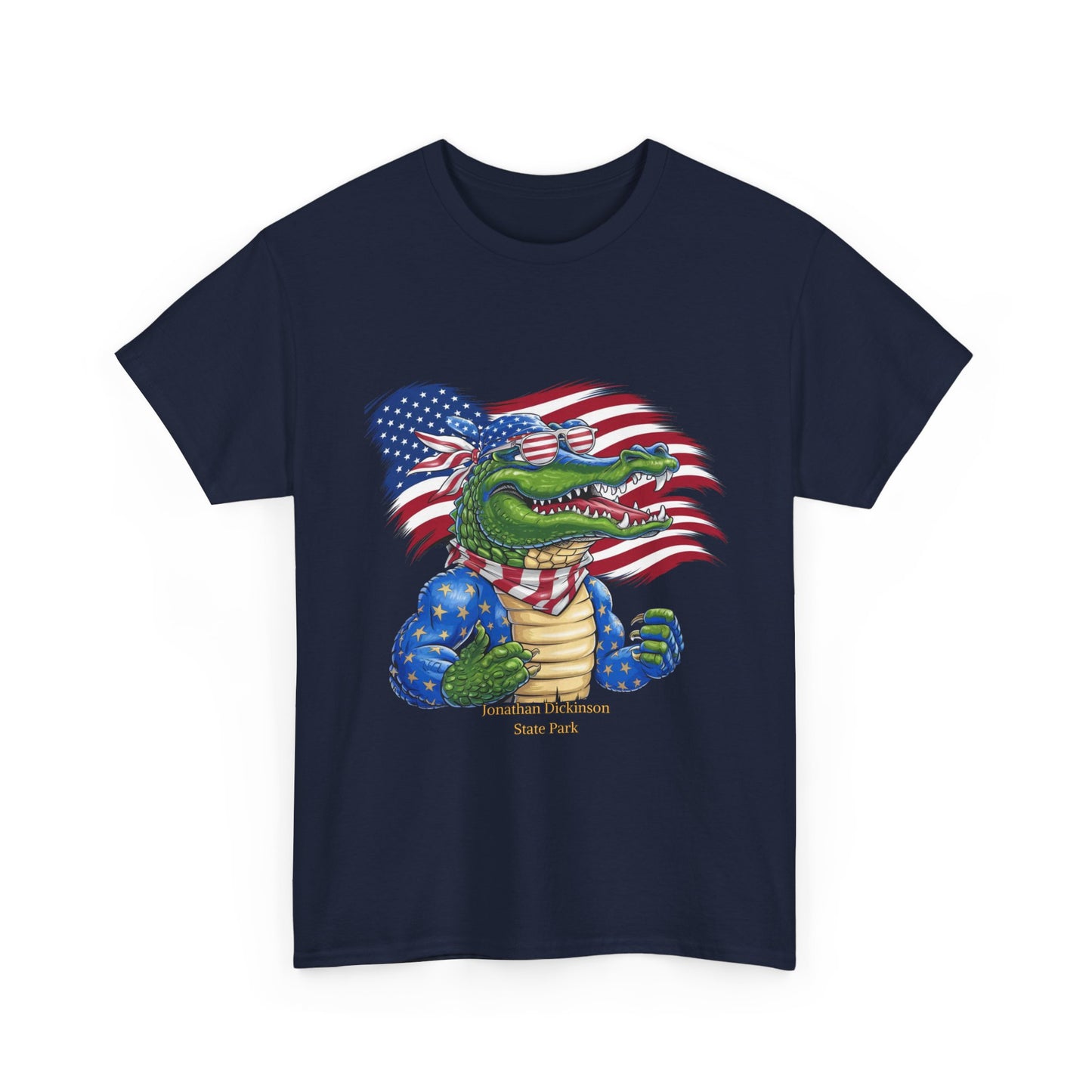 4th of July Alligator T-Shirt – Jonathan Dickinson State Park Patriotic USA Gator Tee