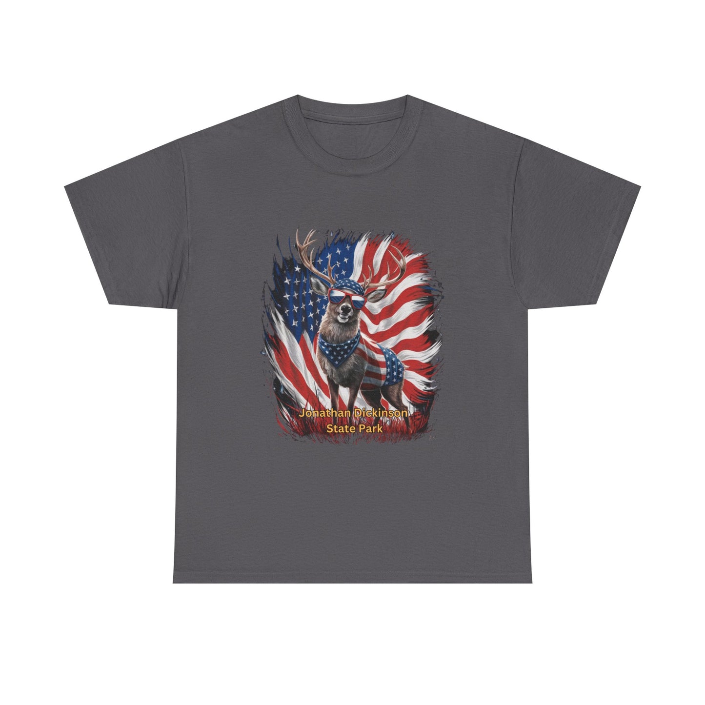 4th of July Deer T-Shirt – Jonathan Dickinson State Park Patriotic USA Buck Tee