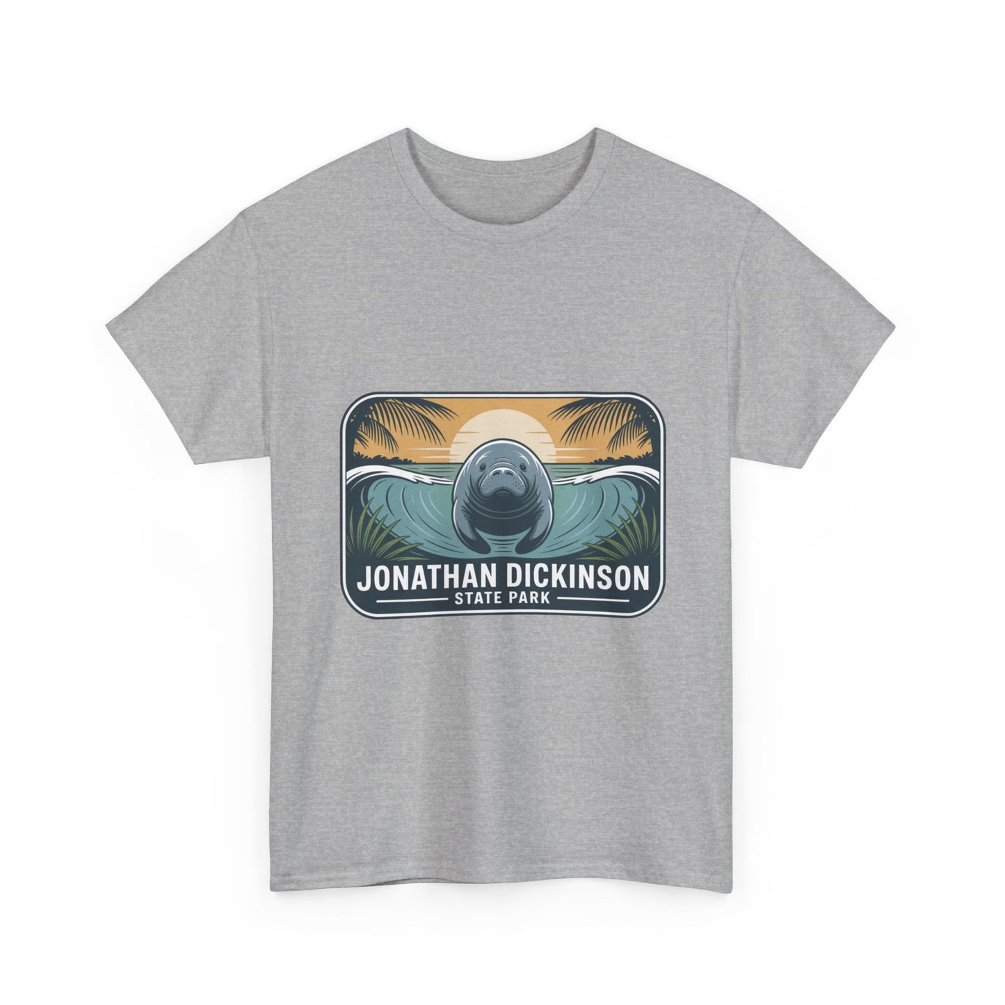 Manatee Badge T-Shirt – Jonathan Dickinson State Park Florida Nature Tee