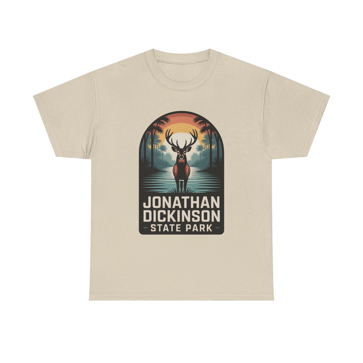 Jonathan Dickinson State Park Deer T-Shirt – Adult Florida Wildlife Sunset Nature Tee