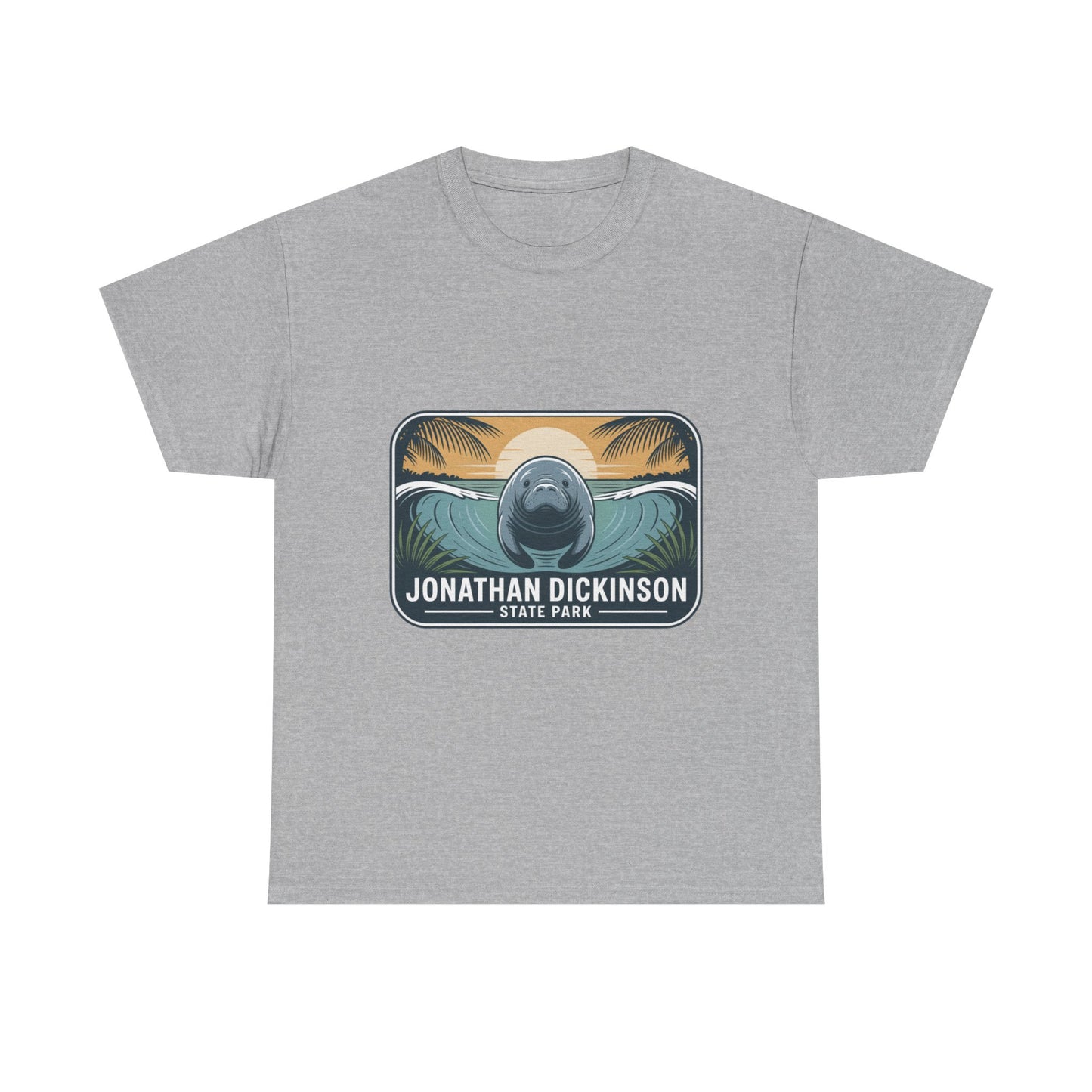 Manatee Badge T-Shirt – Jonathan Dickinson State Park Florida Nature Tee