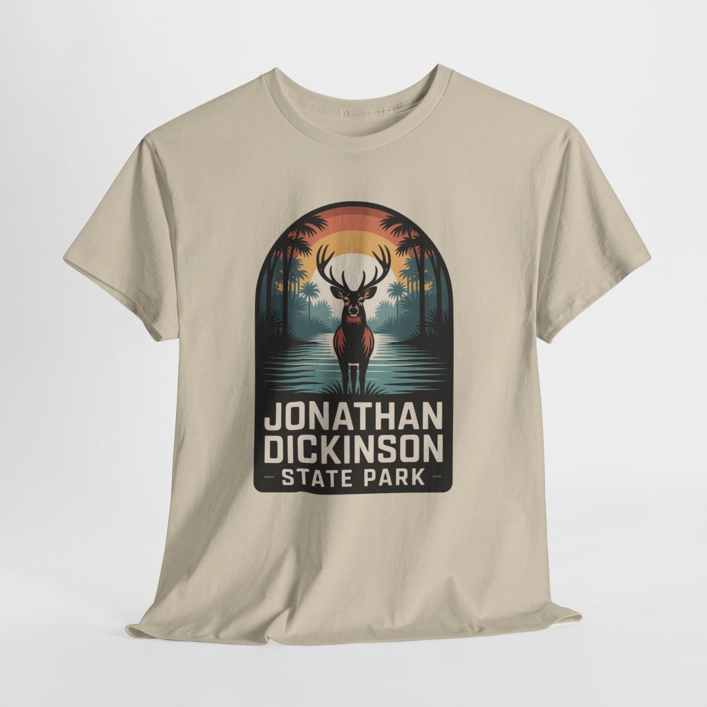 Jonathan Dickinson State Park Deer T-Shirt – Adult Florida Wildlife Sunset Nature Tee