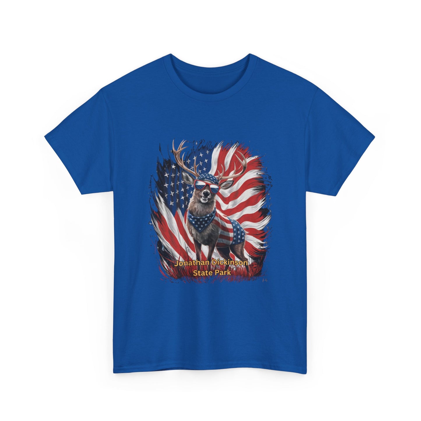 4th of July Deer T-Shirt – Jonathan Dickinson State Park Patriotic USA Buck Tee